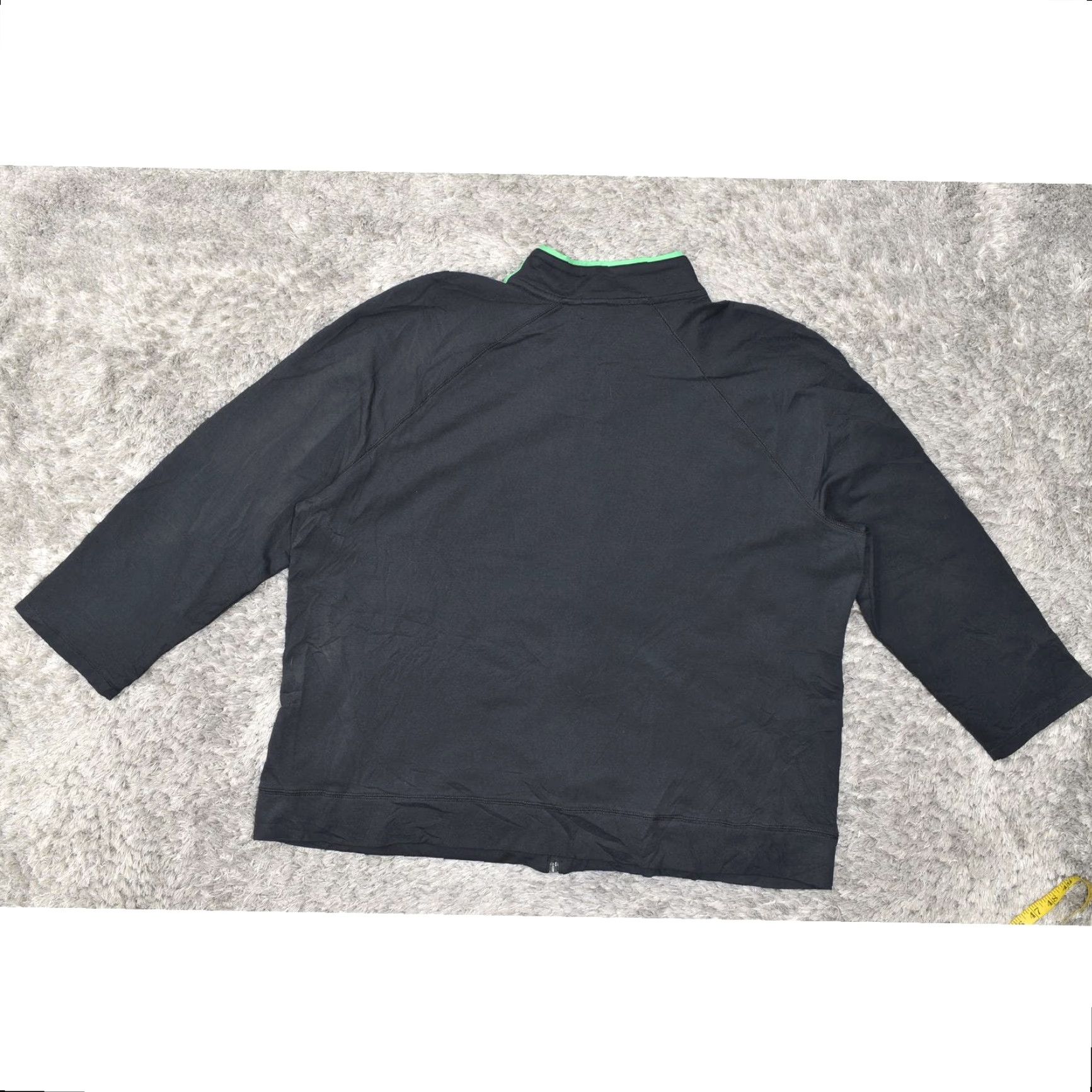 Vintage VINTAGE Lauren Ralph Lauren Women's Black Full Zip Athletic Jacket 3X Plus Cotton Blend Size XXL / US 16-18 / IT 52-54 - 3 Thumbnail