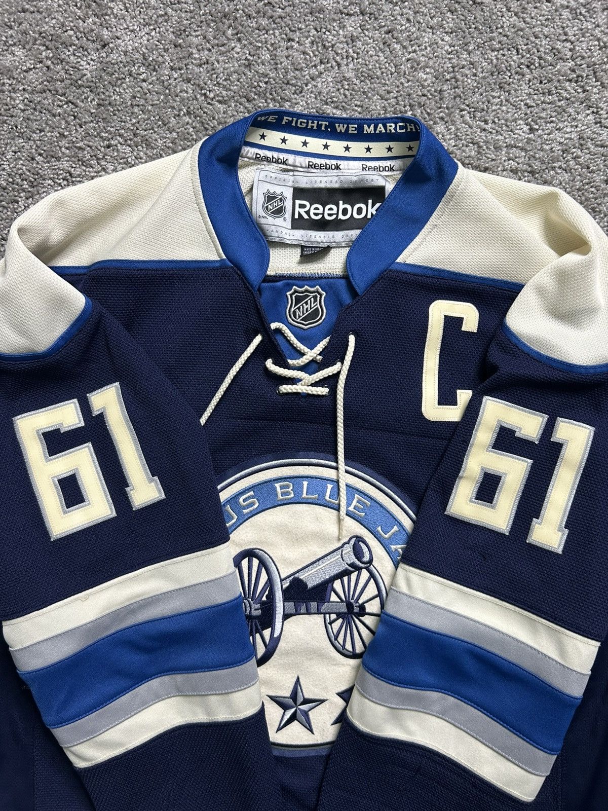 NHL × Reebok × Vintage Vintage Reebok NHL Columbus Blue Jackets Nash Hockey Jersey Size US M / EU 48-50 / 2 - 4 Thumbnail
