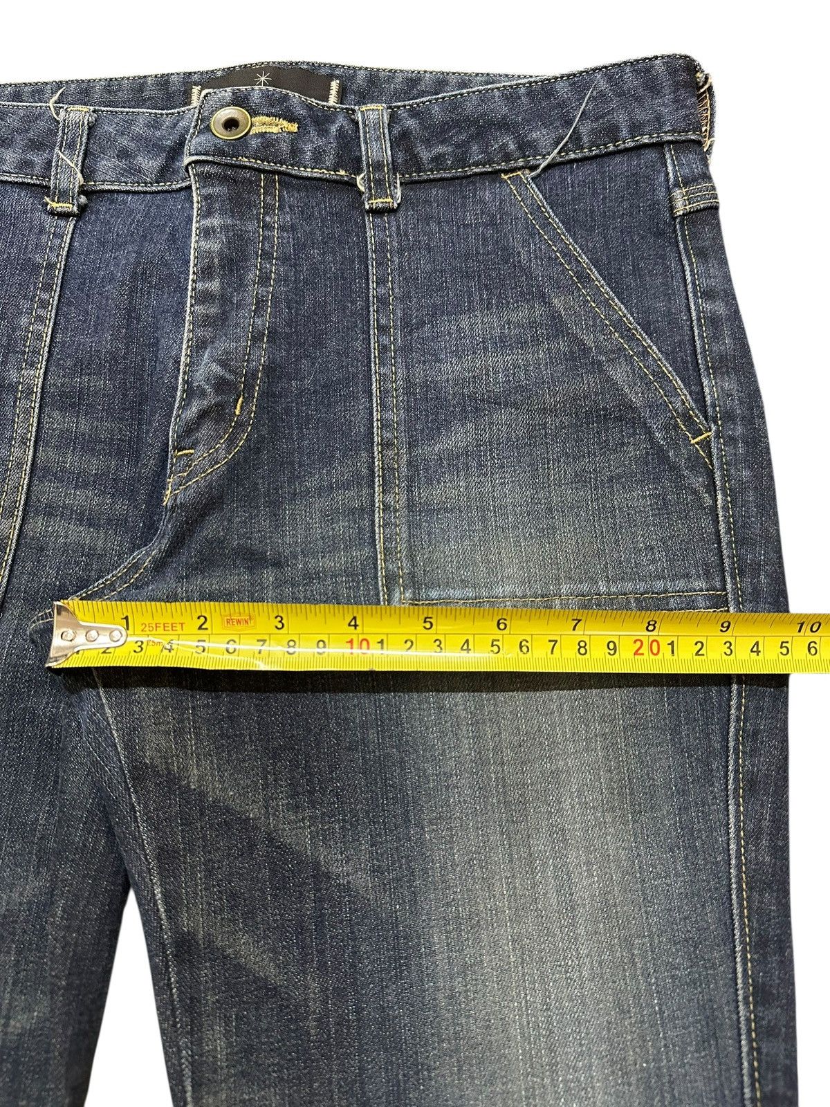 Hysteric Glamour Vintage Japanese Brand Faded Wash Style Flare Jeans Size US 30 / EU 46 - 14 Thumbnail