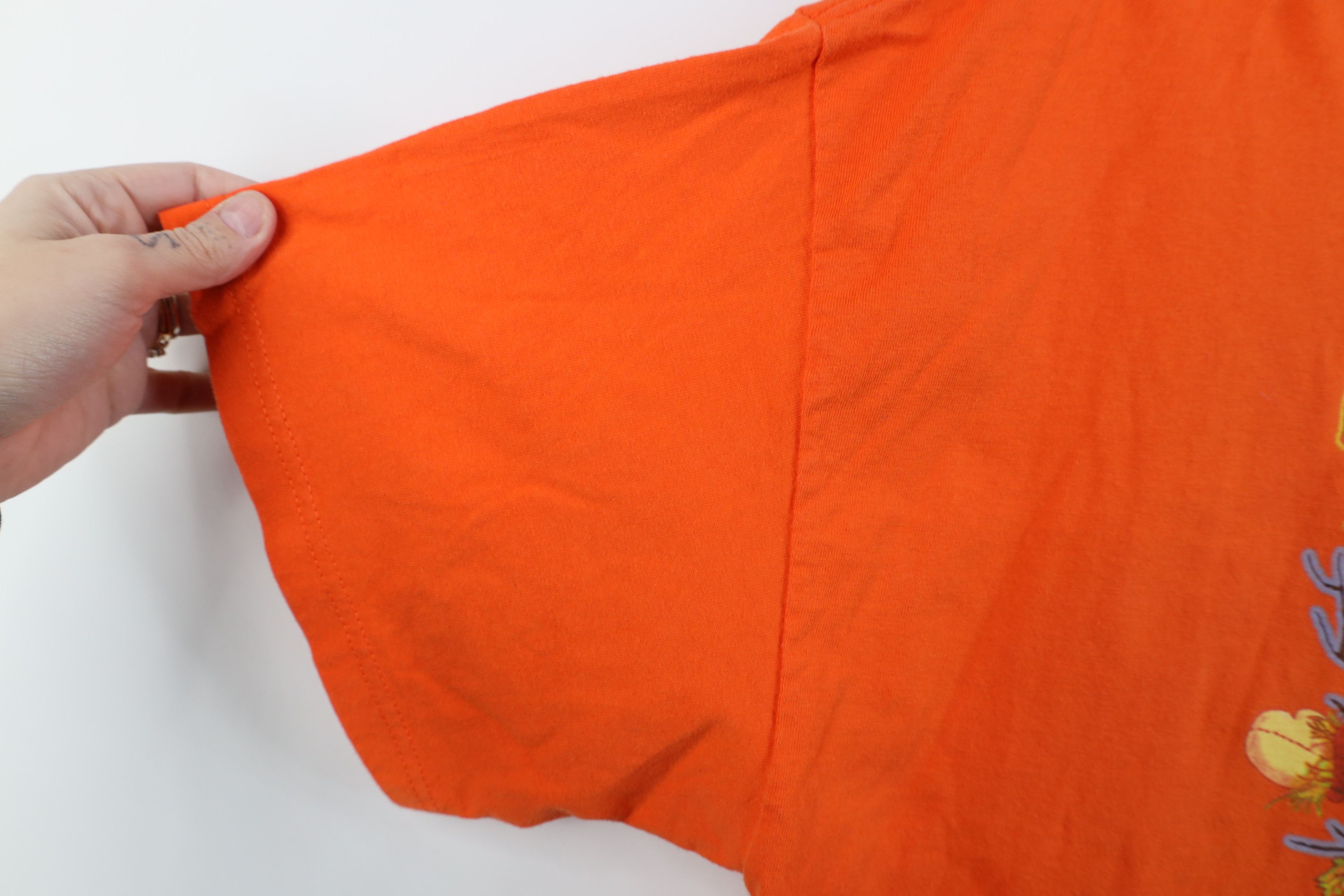 Vintage Vintage 90s Y2K Streetwear Halloween T-Shirt Orange Cotton Size XL / US 12-14 / IT 48-50 - 7 Thumbnail