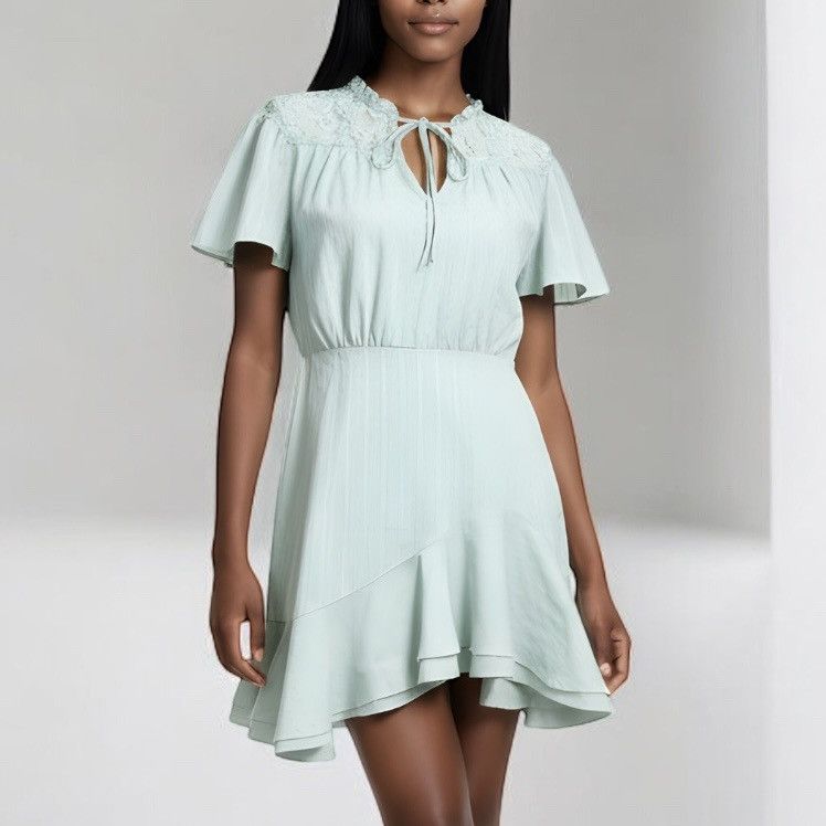 Other Main Strip Women’s Mint Green Lace Top Mini Dress Sz M Size M / US 6-8 / IT 42-44 - 1 Thumbnail