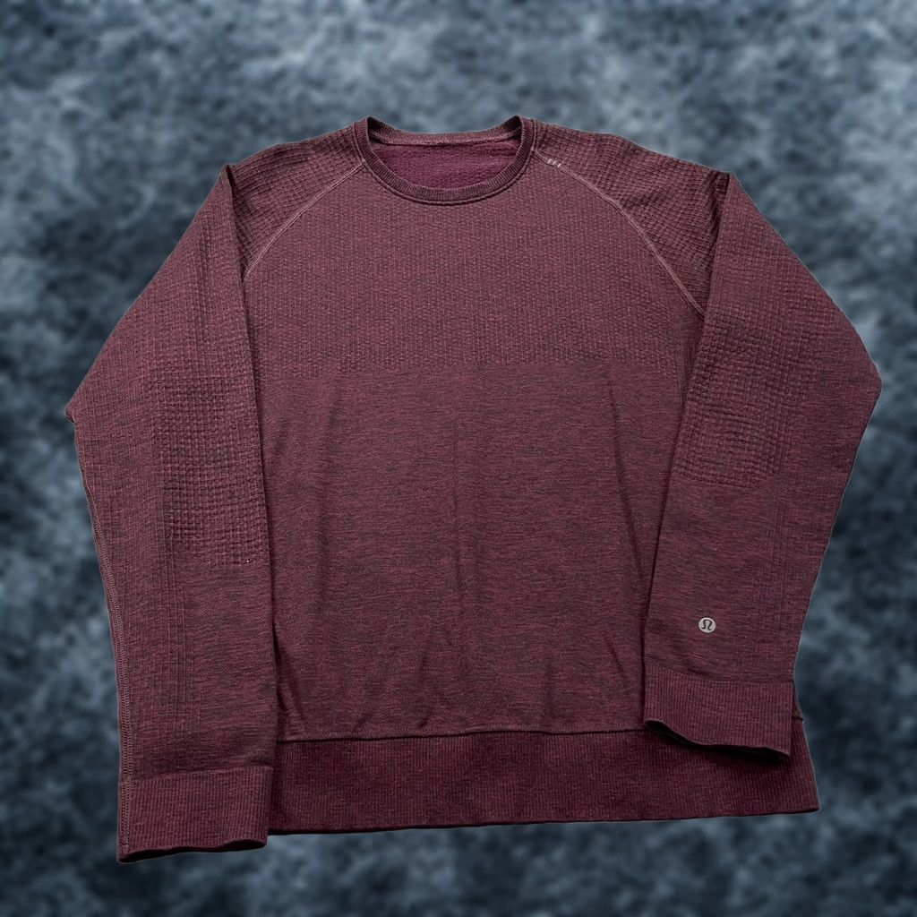 Lululemon Lululemon Sweatshirt Mens L Red Engineered Warmth Crewneck Pullover Gym Size US L / EU 52-54 / 3 - 1 Thumbnail