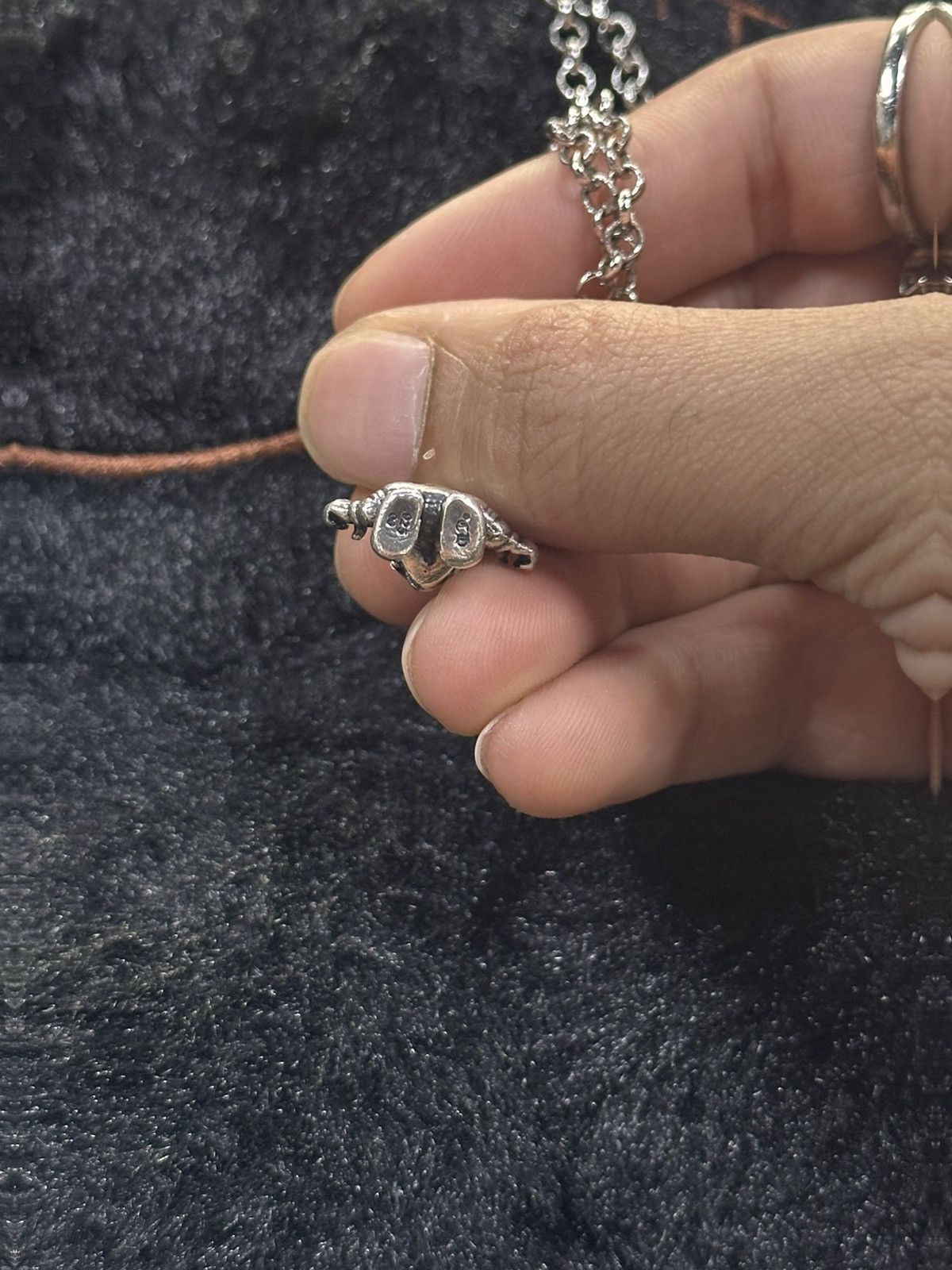 CHROME HEARTS FOTI HARRIS TEETER ZIPPER PENDENT