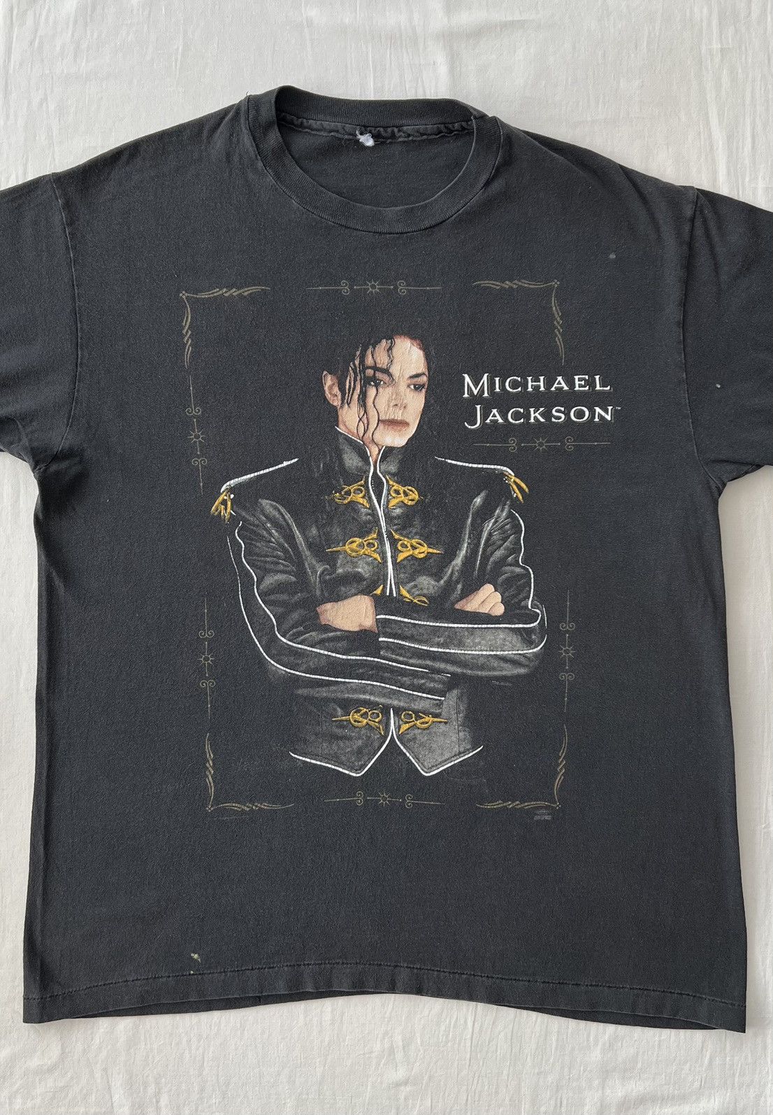 Band Tees Vintage 1992 Michael Jackson Dangerous King of Pop T-shirt Size US L / EU 52-54 / 3 - 5 Thumbnail