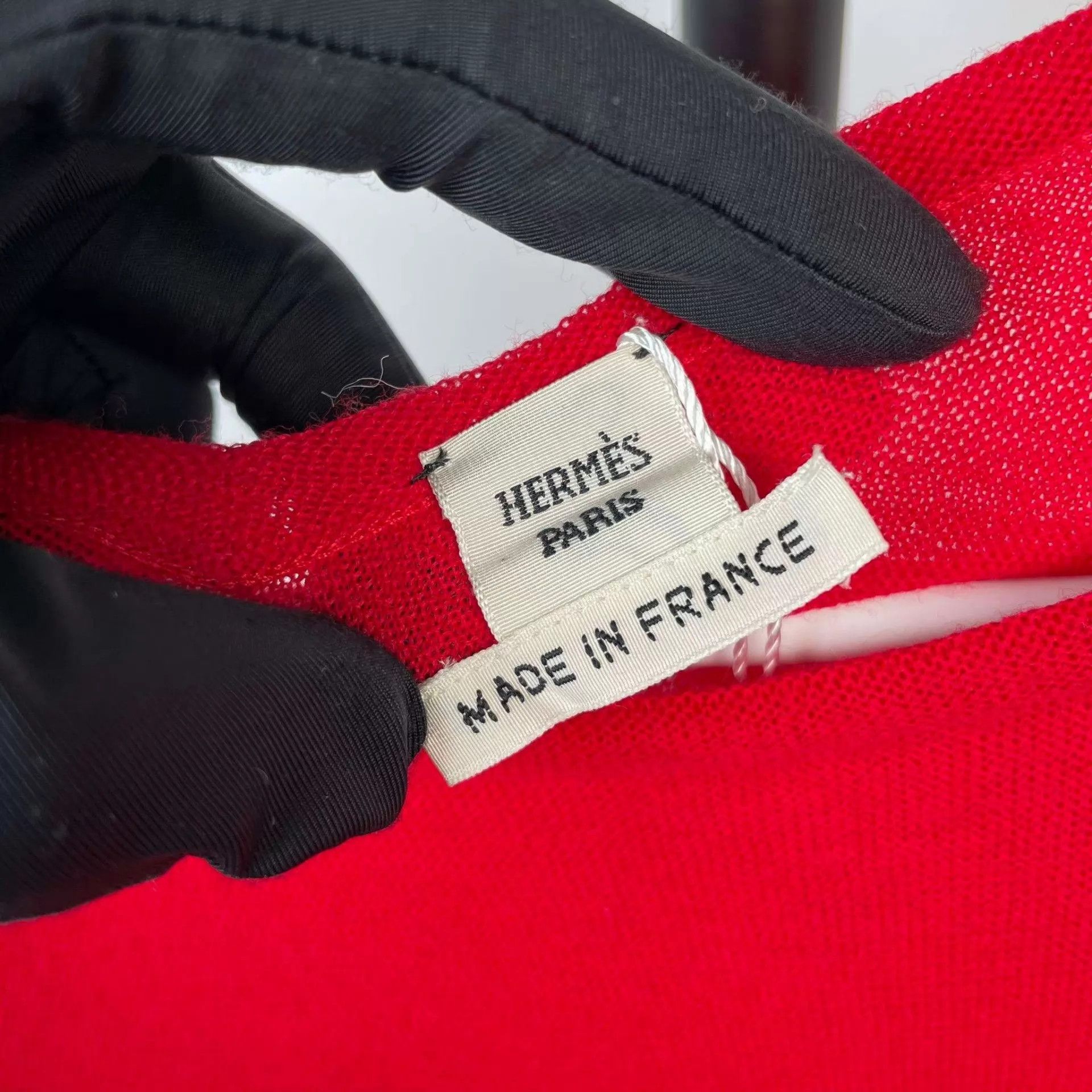 Hermes Hermes Red Long-Sleeve Size 34 Size XS / US 0-2 / IT 36-38 - 3 Thumbnail