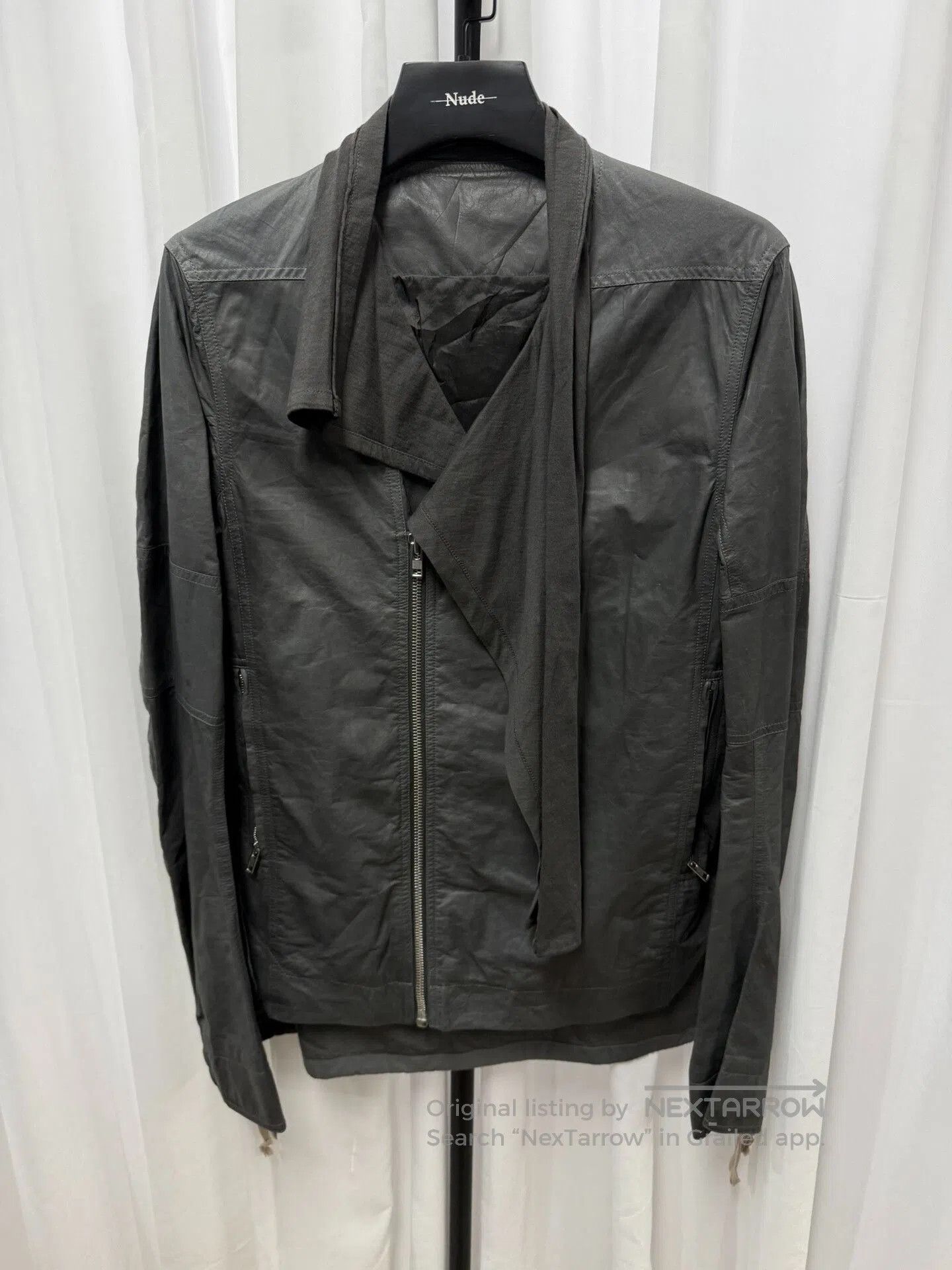 Rick Owens Rick Owens Lambskin Cape Scarf Collar Jacket. Size US M / EU 48-50 / 2 - 1 Thumbnail