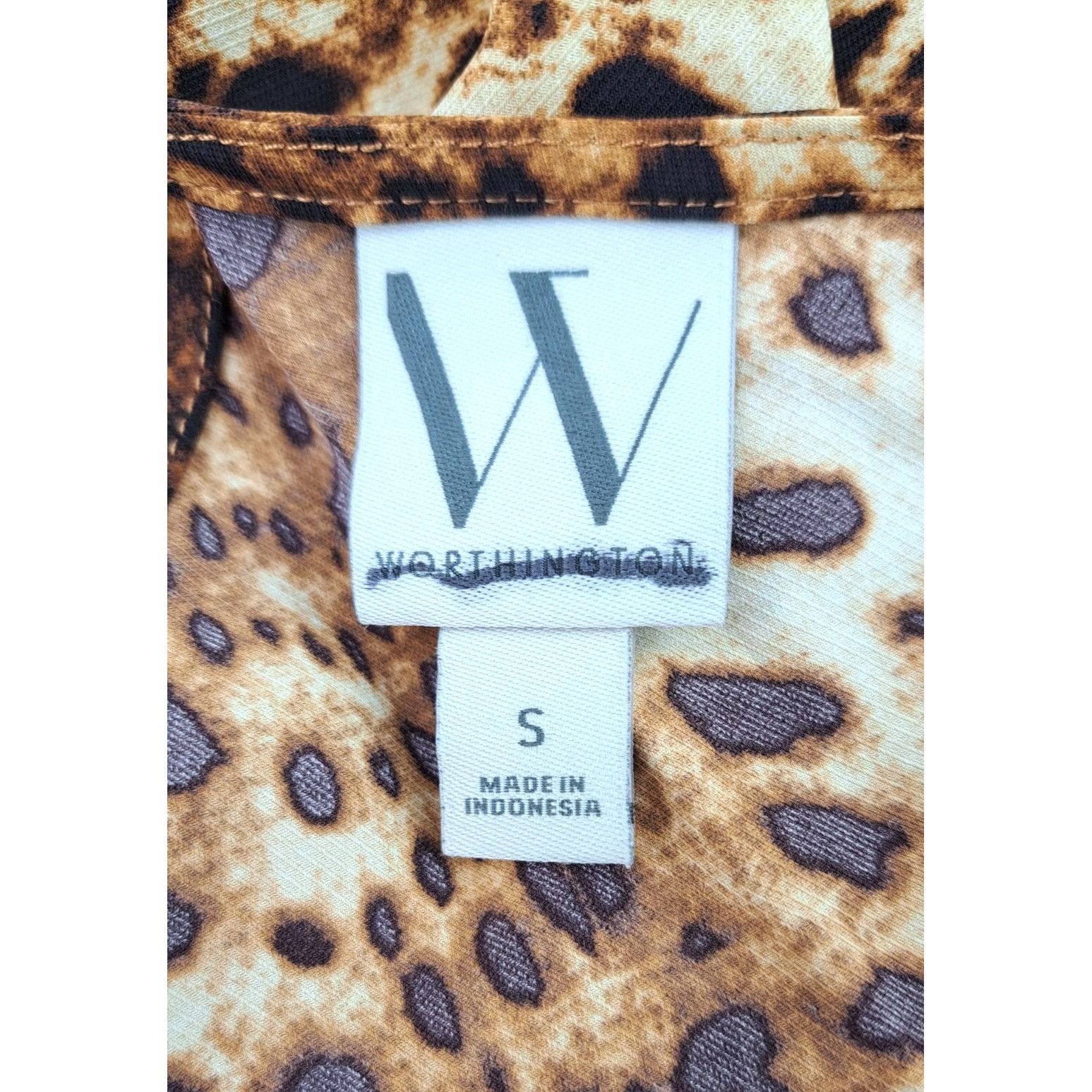 Worthington Worthington Women Cheetah Print Strappy Tank Top Size Small Size S / US 4 / IT 40 - 4 Thumbnail