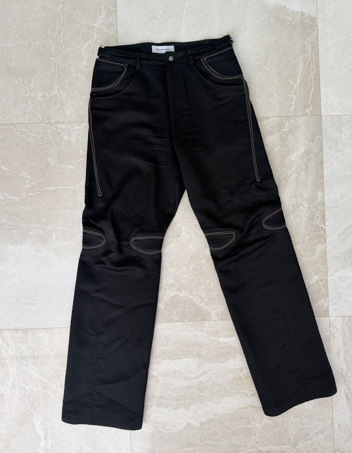 Kiko Kostadinov Kiko Kostadinov Black Giran Piping Trouser 50 