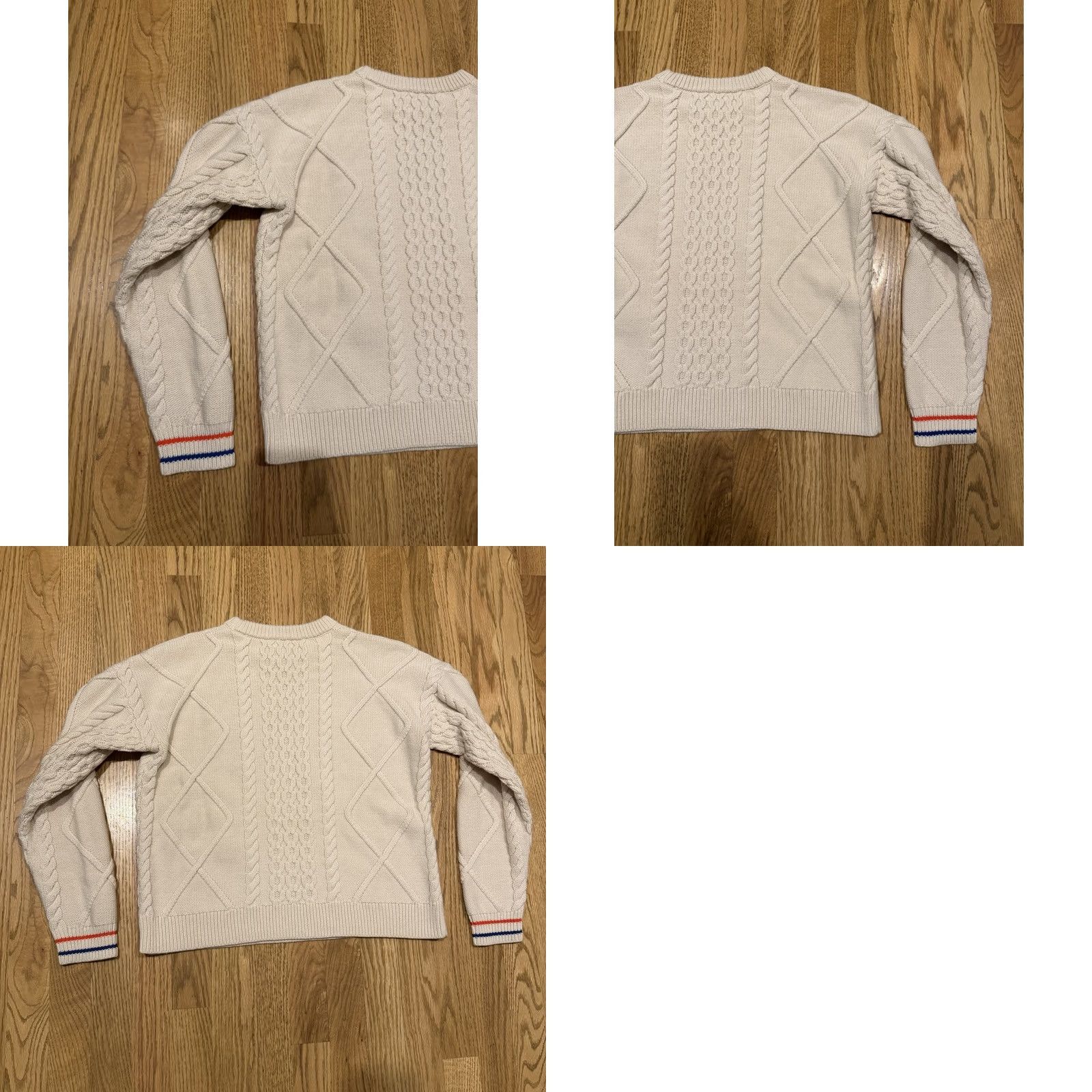 KULE Anthropologie Kule Verne Cable-Knit Sweater Women’s XS Wool Blend Cream Size XS / US 0-2 / IT 36-38 - 9 Thumbnail