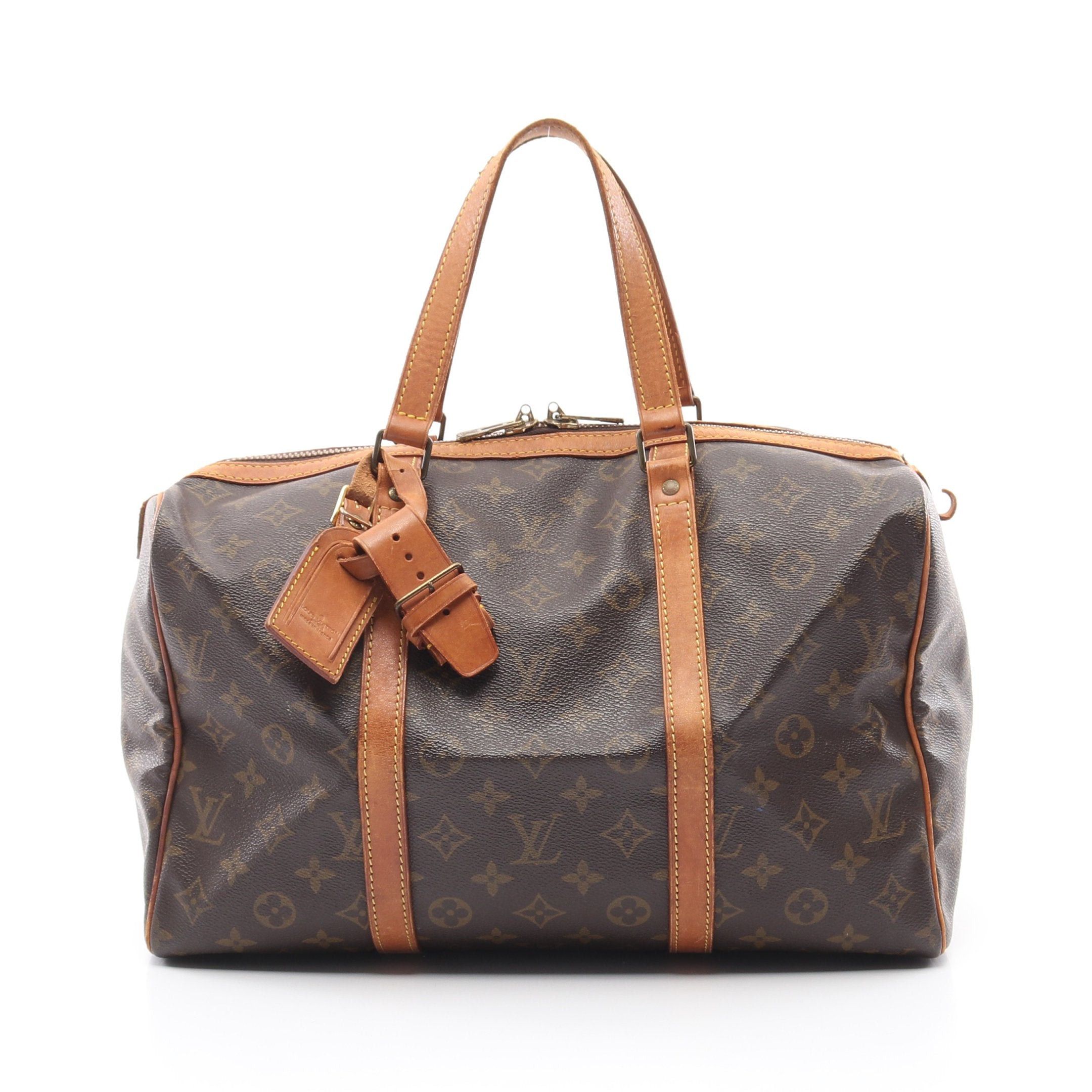 Louis Vuitton Louis Vuitton Saxople 35 Monogram Boston Bag Leather Brown Size ONE SIZE - 1 Thumbnail