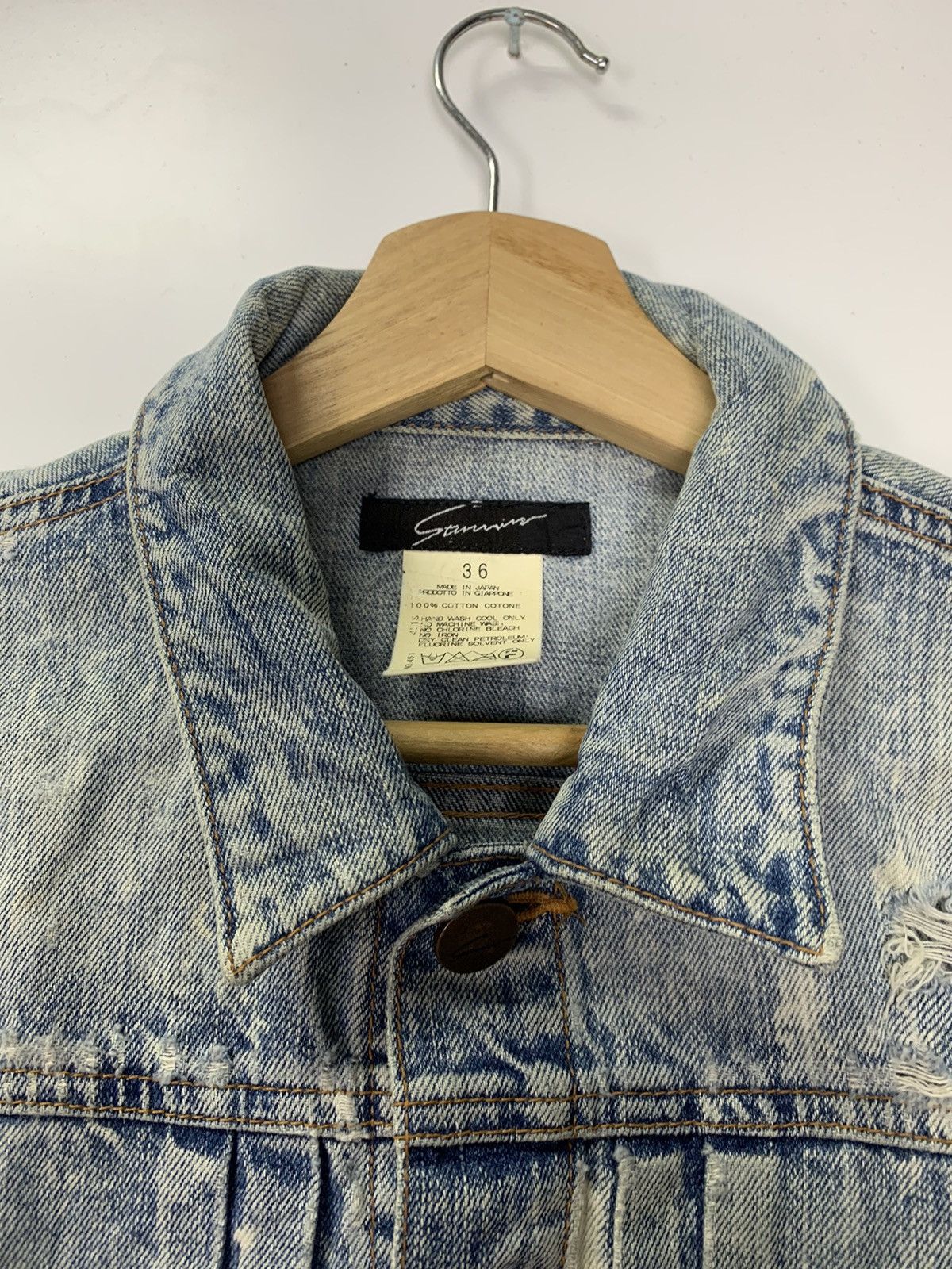 Japanese Brand Stunner crop denim jacket Size US S / EU 44-46 / 1 - 4 Thumbnail