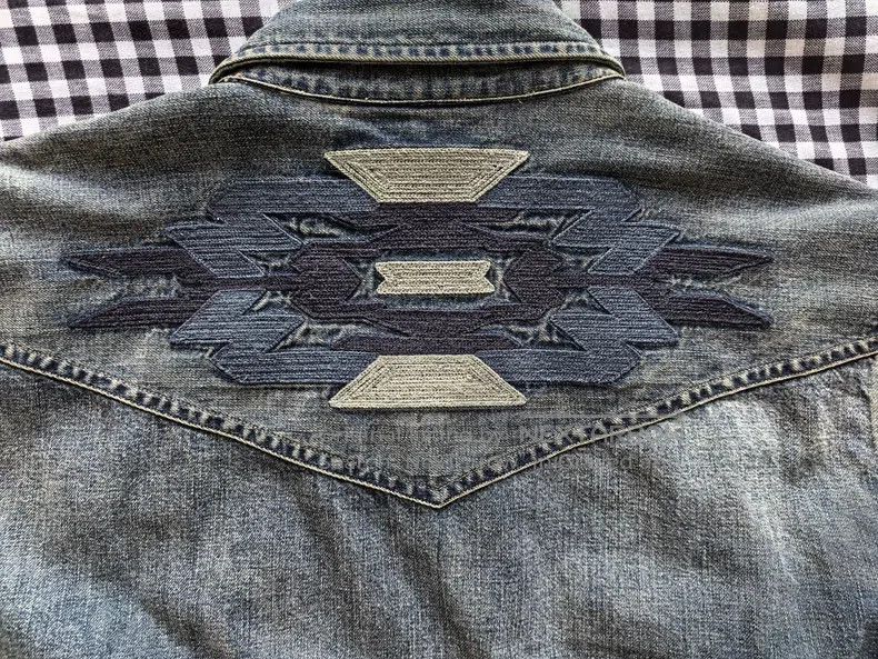 RRL Ralph Lauren RRL Ralph Lauren Embroidered denim shirt Size US M / EU 48-50 / 2 - 7 Thumbnail