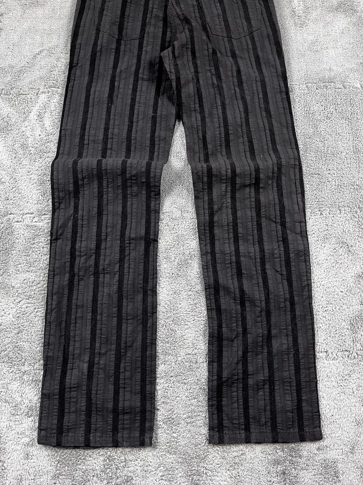 Vintage Vintage 90s striped straight avantgarde pants oldmoney Size US 32 / EU 48 - 4 Thumbnail