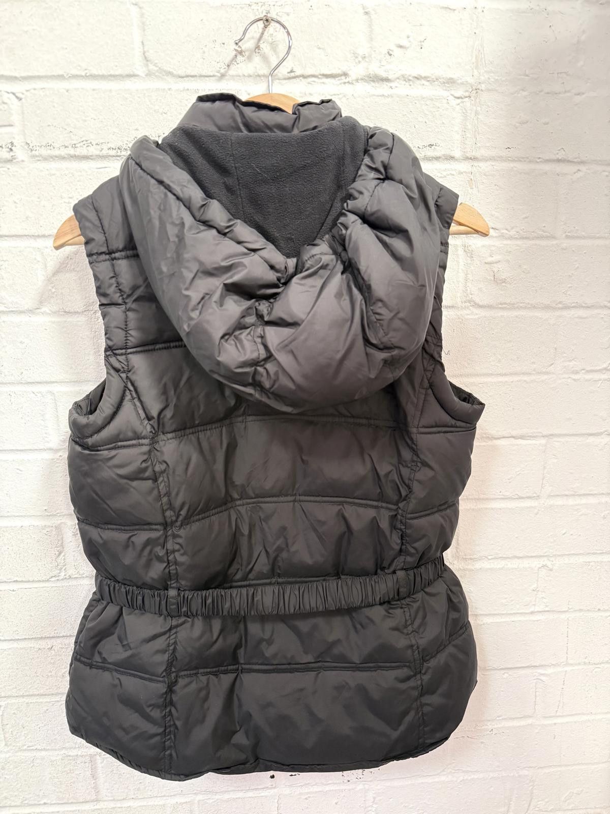 Unknown London Black Women's Puffer Vest with Hood Size M / US 6-8 / IT 42-44 - 4 Thumbnail