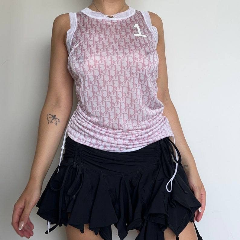 Christian Dior Monsieur Christian Dior by John Galliano 2004 Diorissimo Tunic Dress Size M / US 6-8 / IT 42-44 - 2 Thumbnail