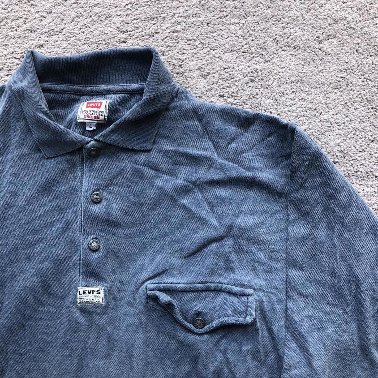 Levi's Vintage Levi’s Cropped Polo Pullover Sweatshirt Jumper Size US M / EU 48-50 / 2 - 2 Thumbnail