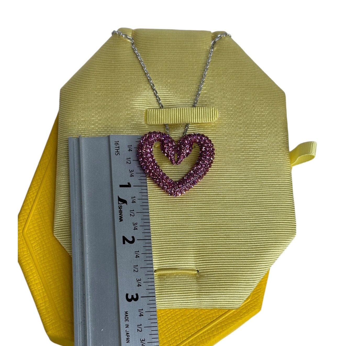 Swarovski Swarovski Sublima Pendant Purple Swan Heart, Large, Necklace Size ONE SIZE - 7 Thumbnail