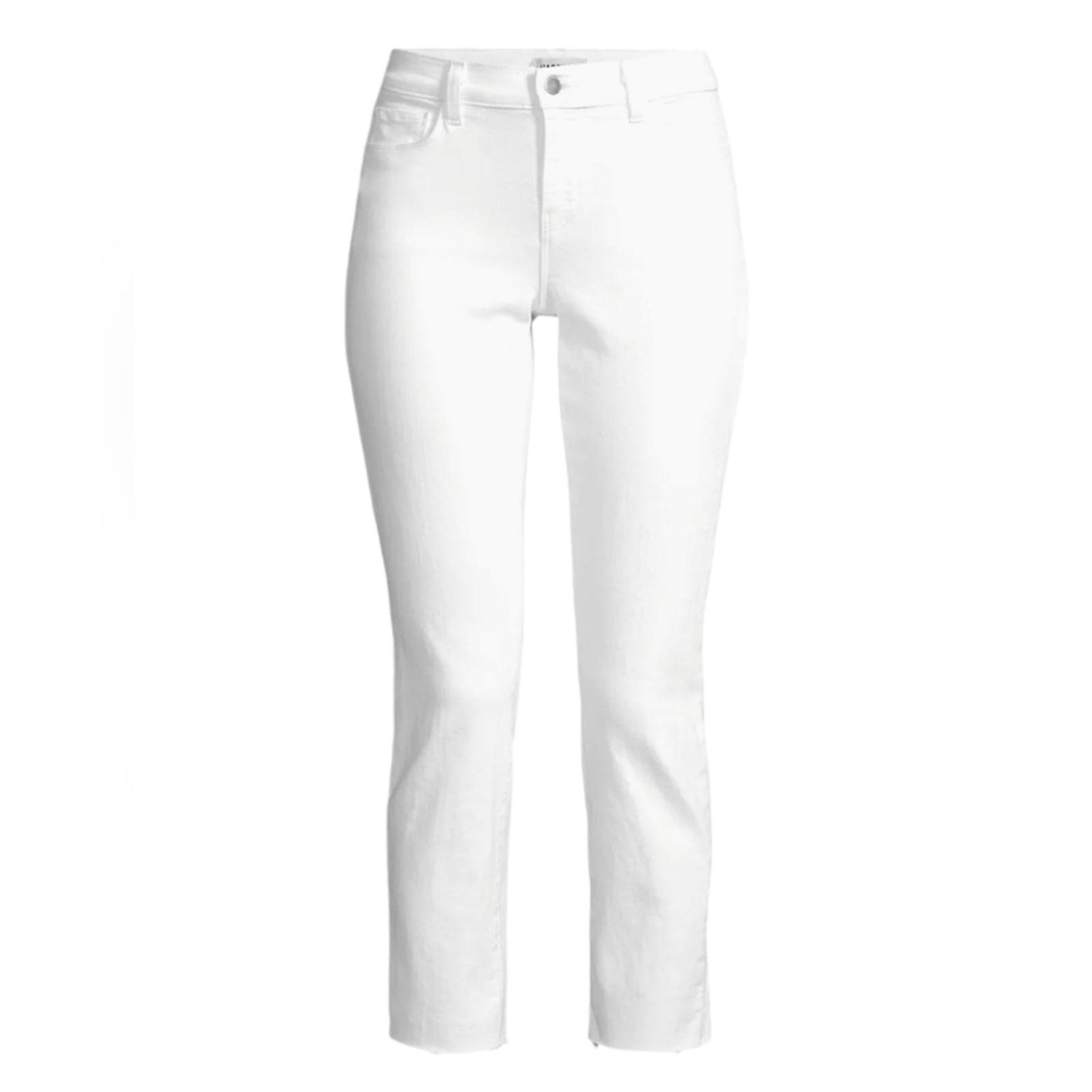 L'AGENCE L'Agence Sada Crop Slim Leg High Rise White Jeans 24 Size 24" / US 00 / IT 34 - 2 Thumbnail