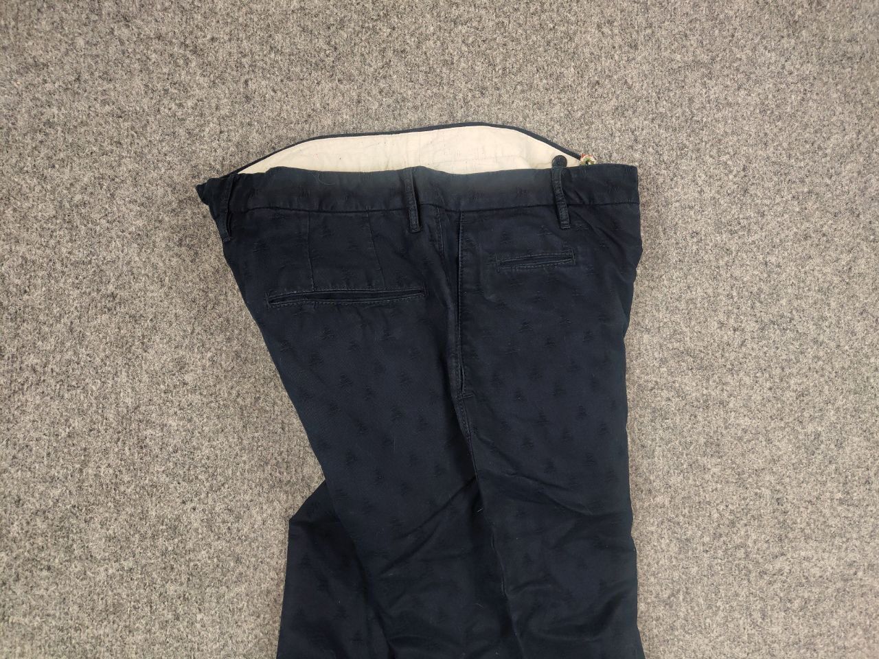 Incotex Incotex Slowear Blue Textured print Trouser chino Pants Size US 32 / EU 48 - 8 Thumbnail