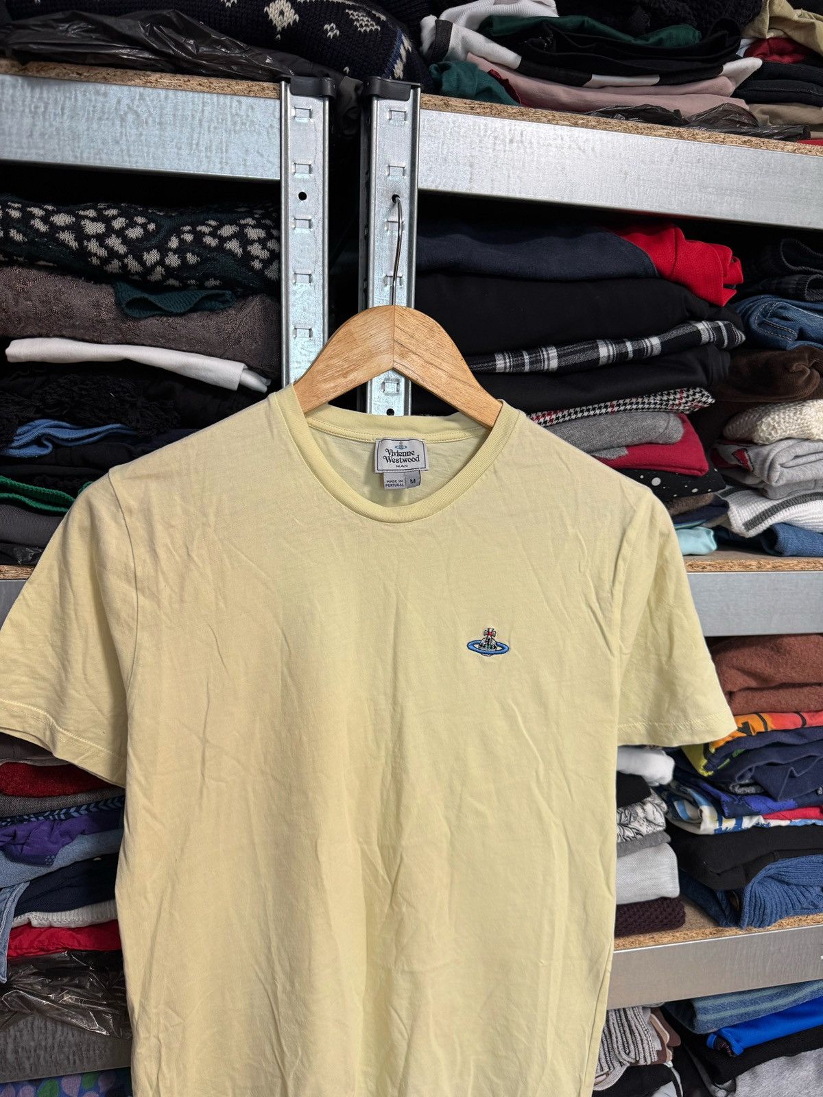 Vivienne Westwood Vivienne Westwood Man Orb Logo T-Shirt Light Yellov Size M Size US M / EU 48-50 / 2 - 2 Thumbnail