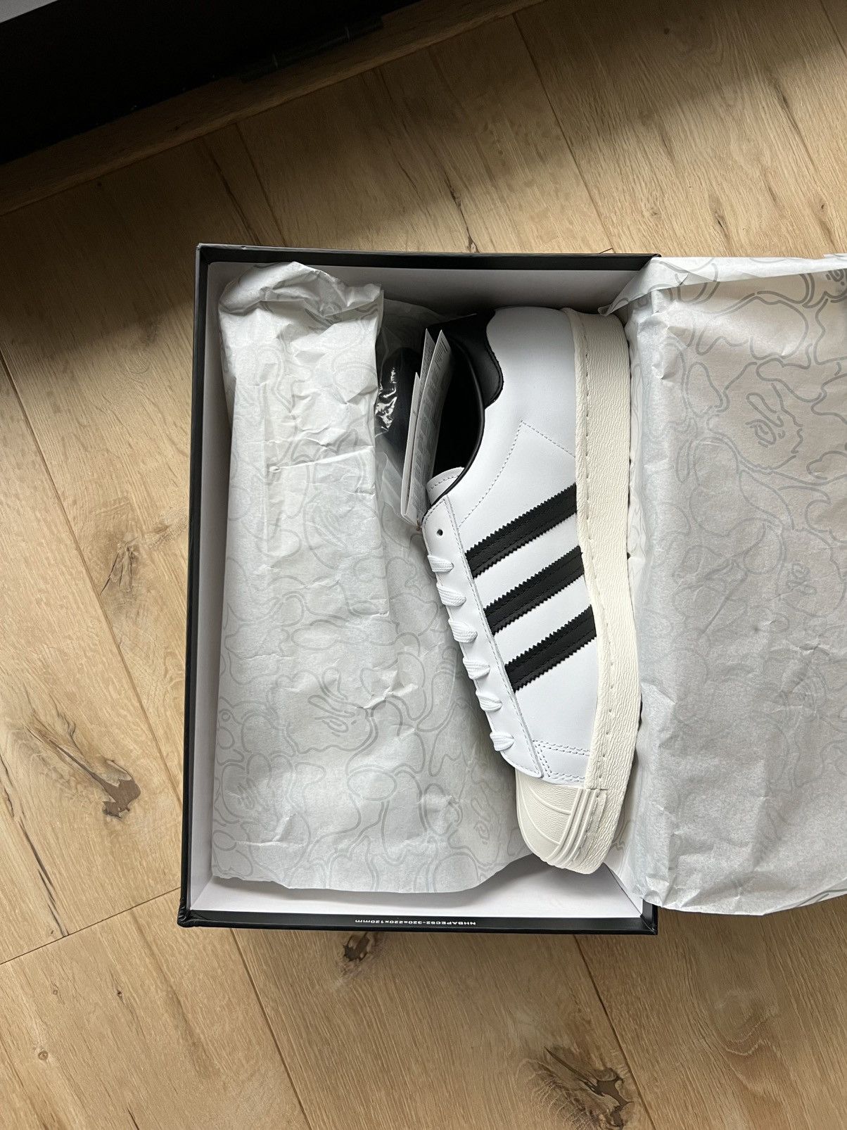 Adidas × Bape adidas Superstar 80s BAPE-Exclusive White Black_Deadstock Size US 11 / EU 44 - 23 Thumbnail
