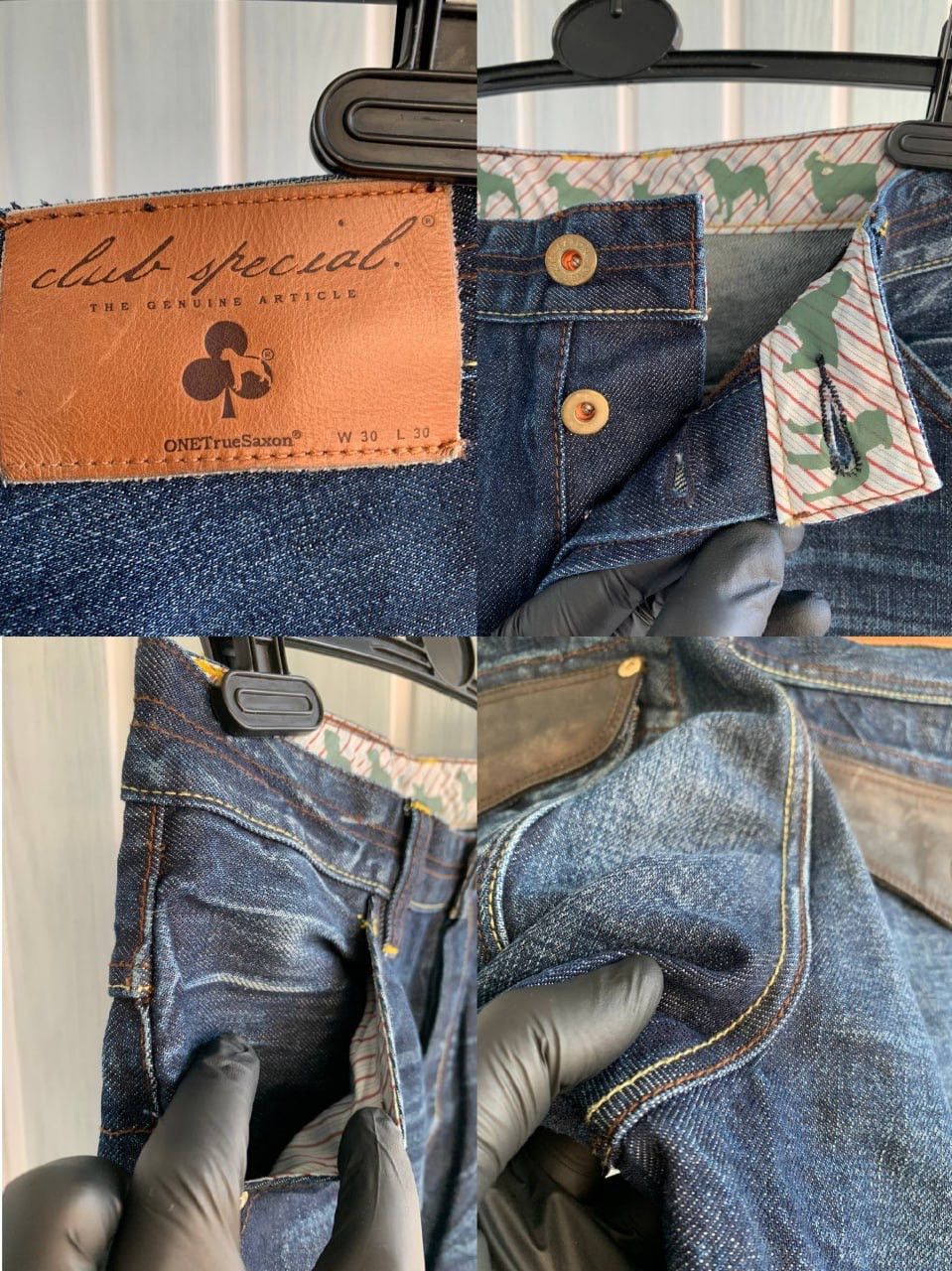 Japanese Brand × Vintage One True Saxon Cotton Pockets Tapered Denim Selvedge Jeans Size US 30 / EU 46 - 23 Thumbnail