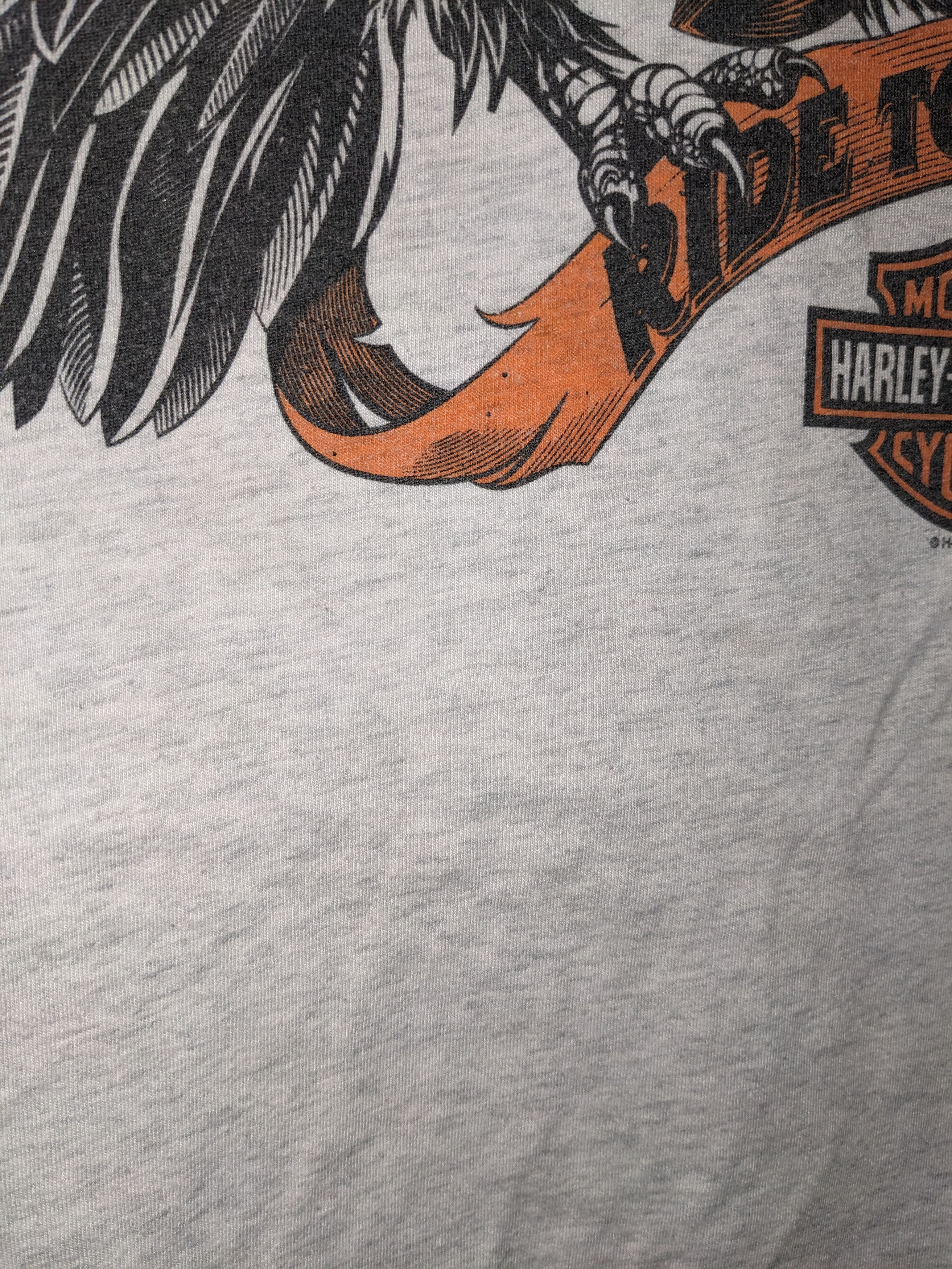 Harley Davidson × Vintage Vintage 2015 Harley Davidson Live to Ride Eagle T-Shirt Size US L / EU 52-54 / 3 - 7 Thumbnail