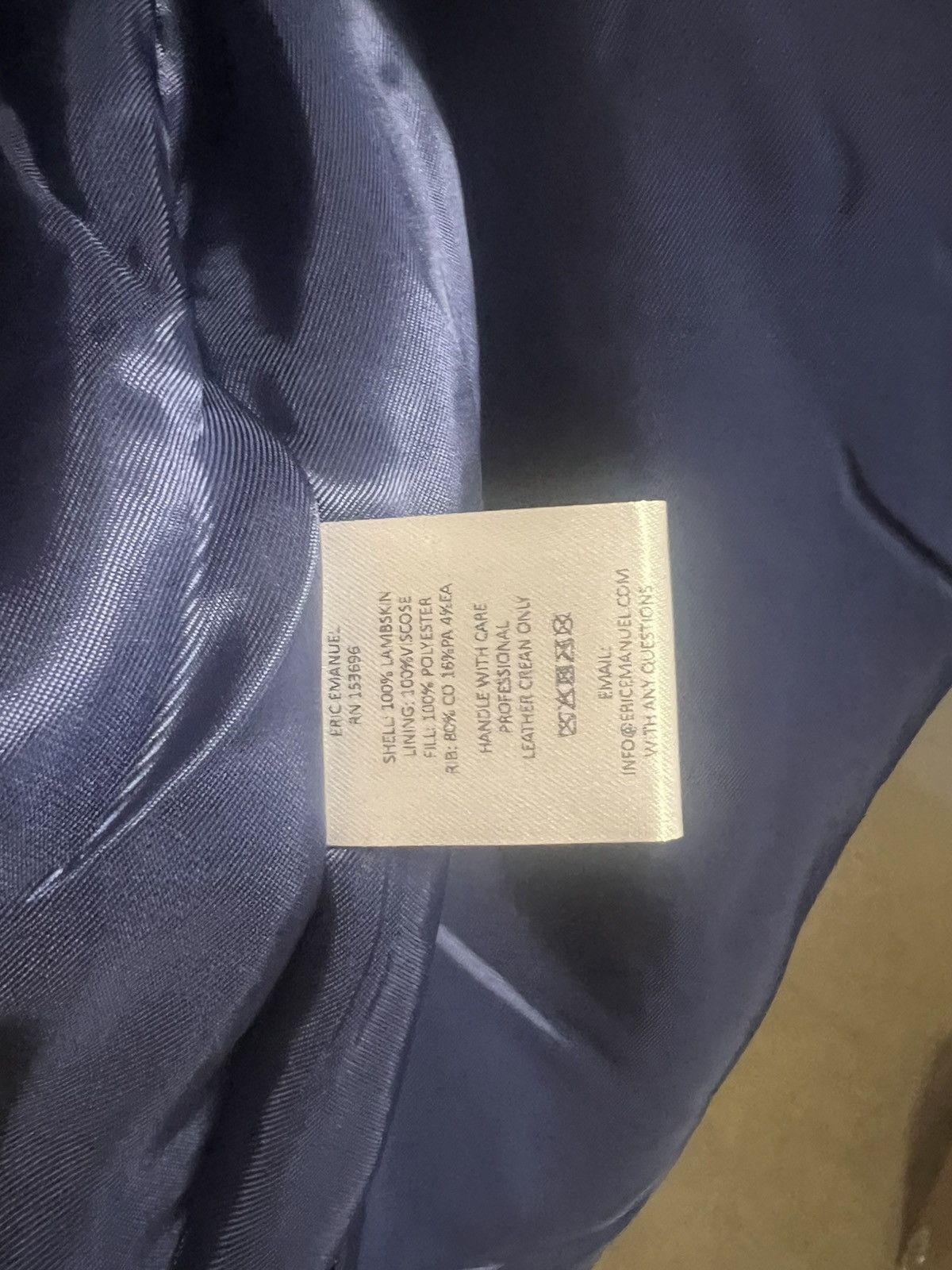 Eric Emanuel Eric Emanuel pink w blue EE leather bomber jacket large Size US L / EU 52-54 / 3 - 6 Thumbnail
