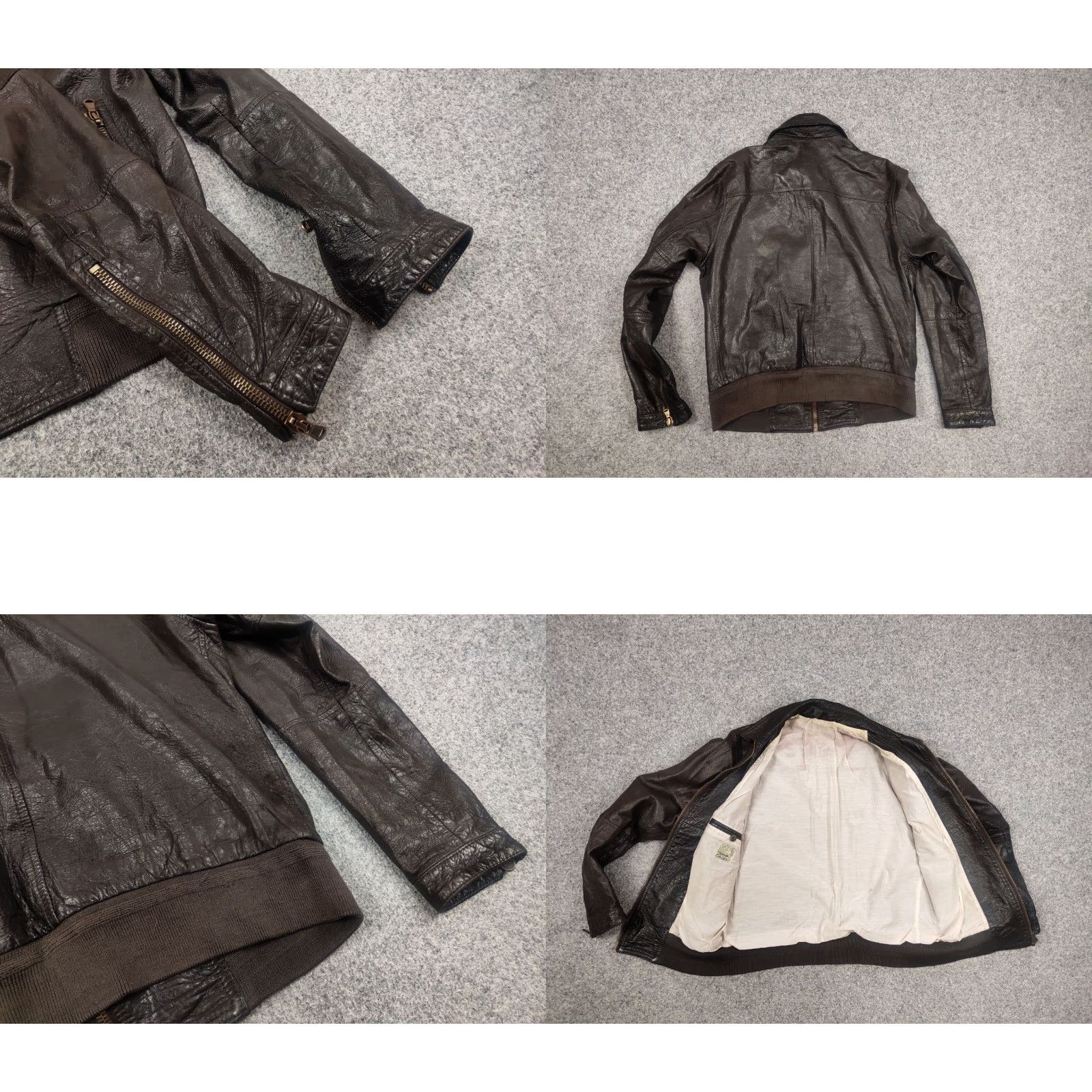 Brian Dales VINTAGE Brian Dales Dark Brown leather Zip Pocket Jacket Size US M / EU 48-50 / 2 - 9 Thumbnail