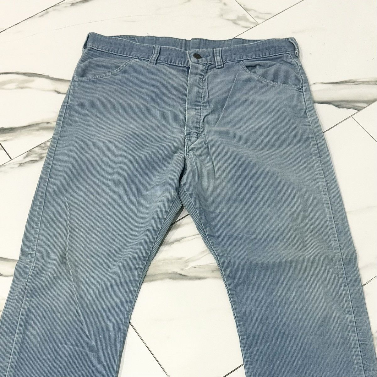 Other VINTAGE 70s BLUE CORDUROY PANTS! Size US 34 / EU 50 - 2 Thumbnail
