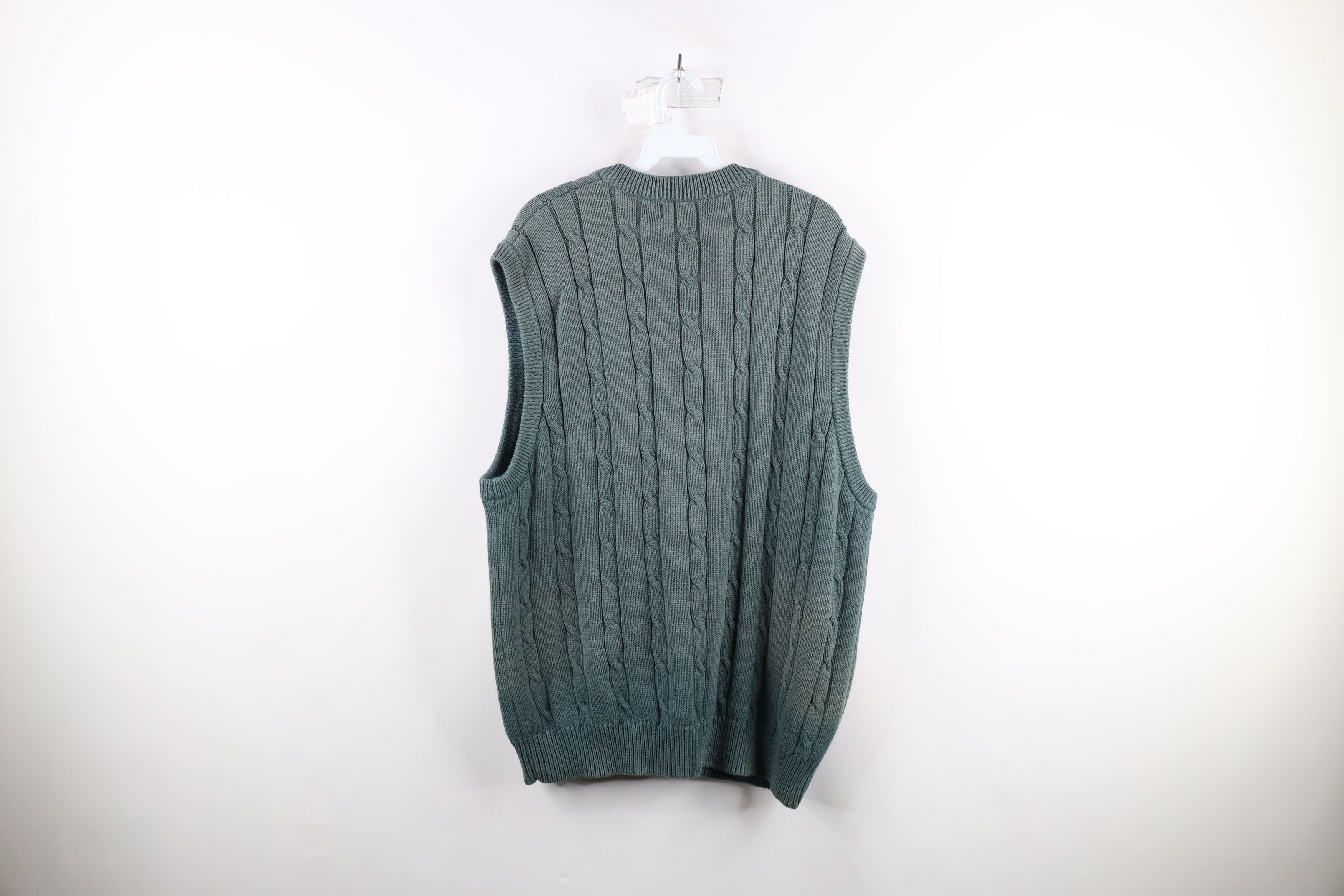 Vintage Vintage 90s Out 1998 US Open Golf Cable Knit Sweater Vest Size US XL / EU 56 / 4 - 9 Thumbnail