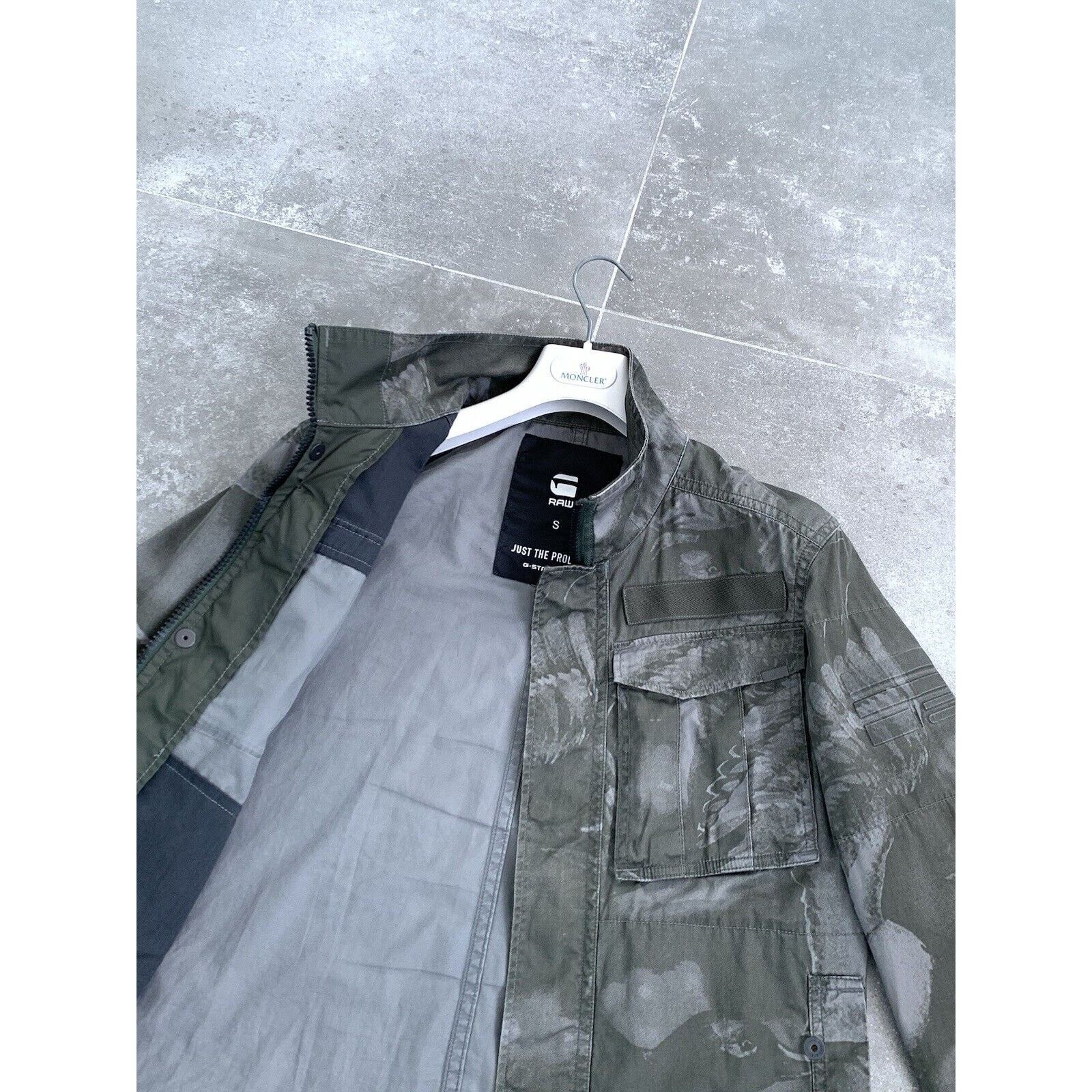 G-Star Men's G-STAR Raw Camo Overshirt Military Coat Jacket S EU 46 Size US S / EU 44-46 / 1 - 8 Thumbnail