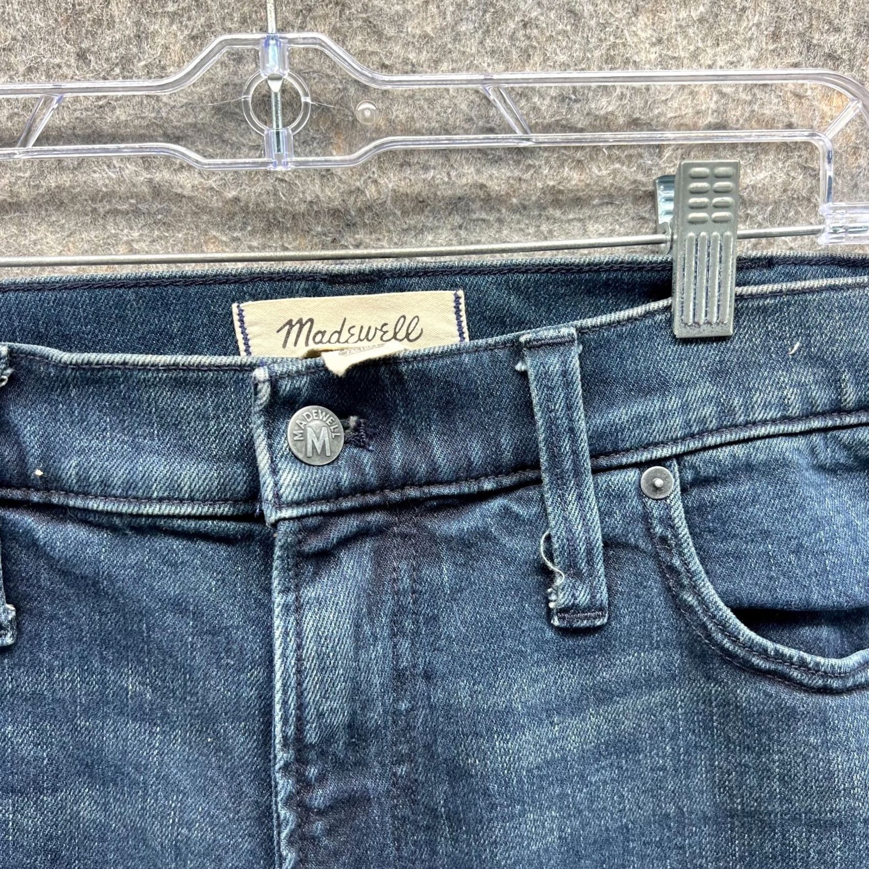 Madewell Madewell Jeans Men 38x30 Blue Denim Cotton Straight Fit Casual Pants Jeans | 38x30 | Regular Rise 10-12in Inseam 30in Adult Mens Jeans Size US 38 / EU 54 - 7 Thumbnail