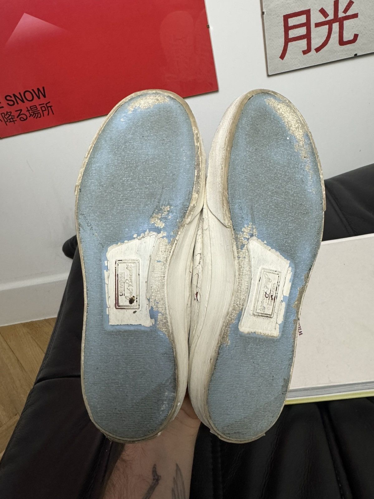 Converse × Maison Margiela Maison Margiela Converse Jack Purcell Painted Designer Rare Size US 5 / EU 37 - 8 Thumbnail