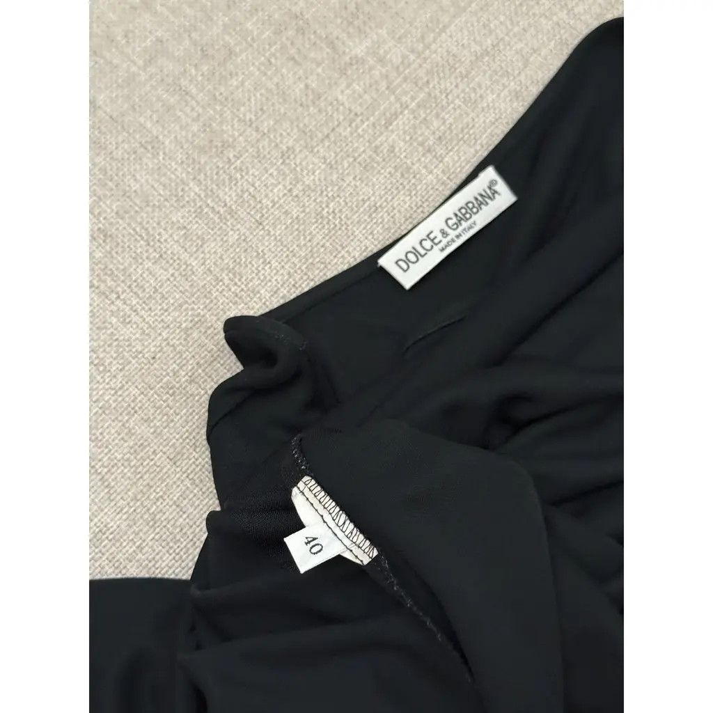Dolce & Gabbana Dolce & Gabbana Vintage Black Tunic Top & Pants Set IT40 Size S / US 4 / IT 40 - 6 Thumbnail