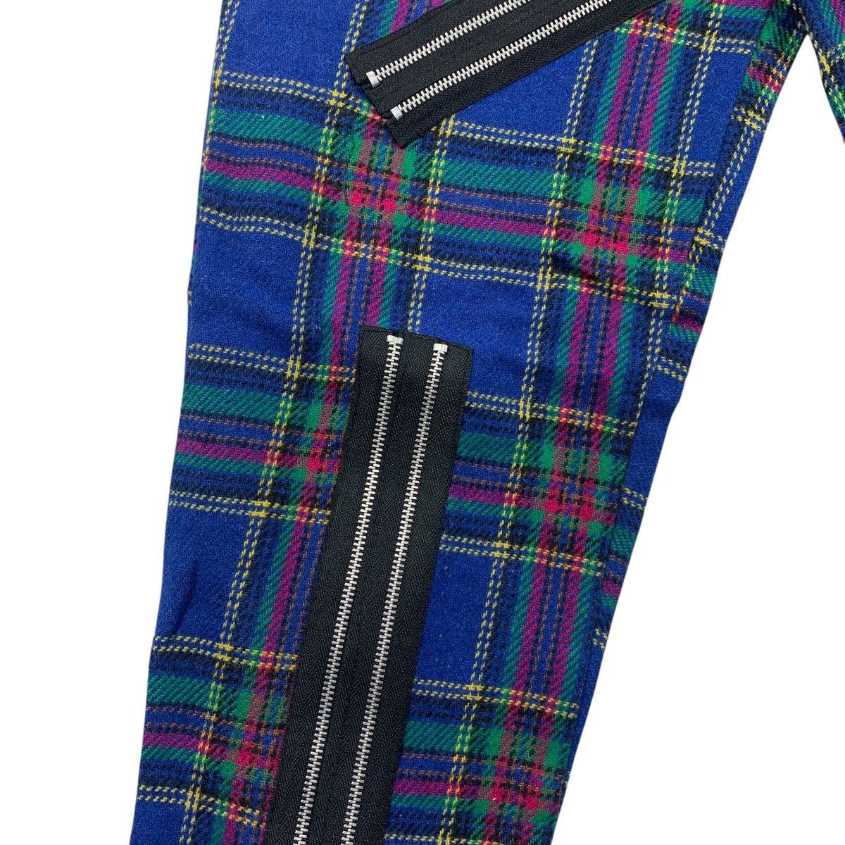 Seditionaries × Vintage Vintage TIGER OF LONDON blue tartan plaid zip bondage pants Size US 29 - 8 Thumbnail