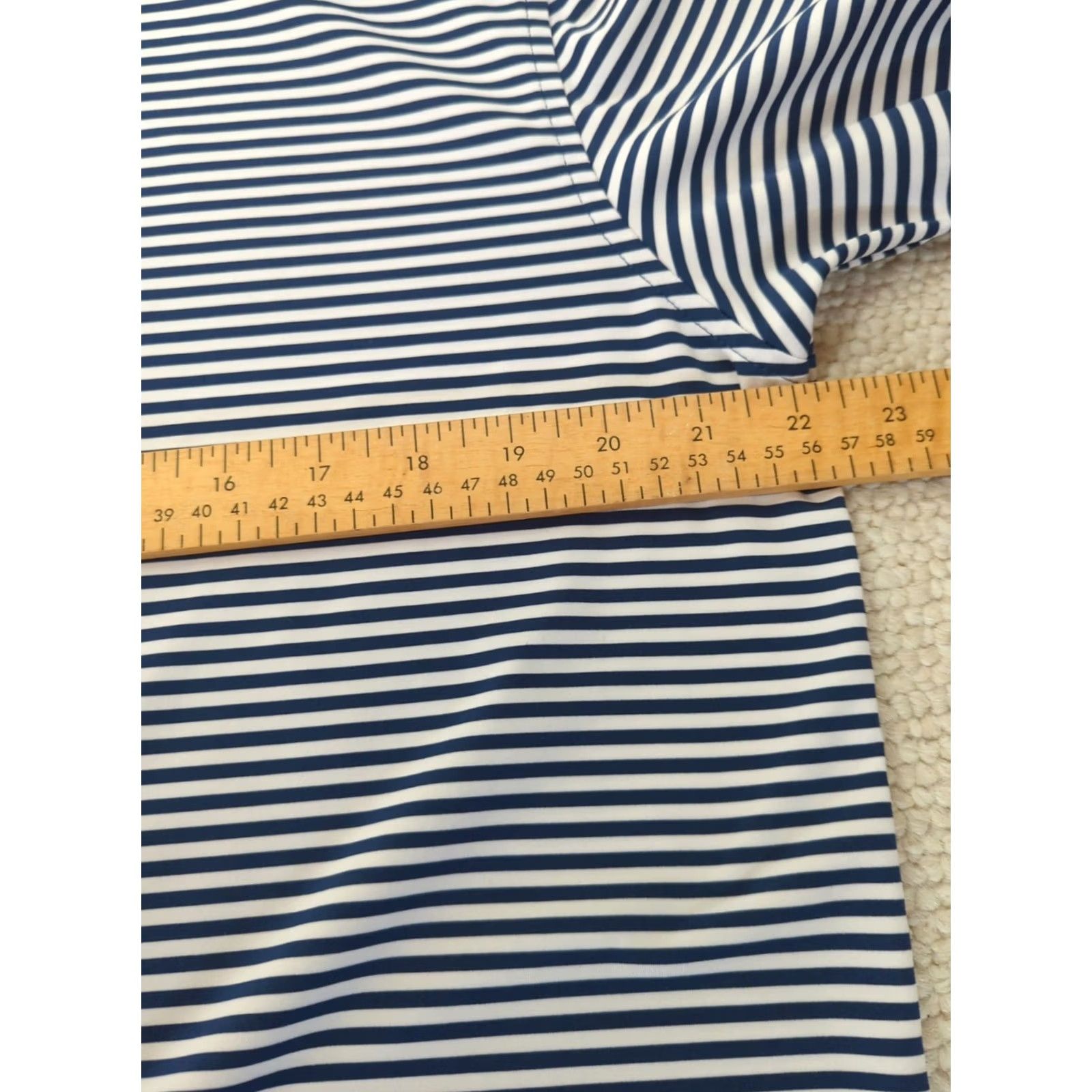 Peter Millar Peter Millar Shirt Mens Polo M White and Blue Striped Summer Comfort Golf Size US M / EU 48-50 / 2 - 7 Thumbnail