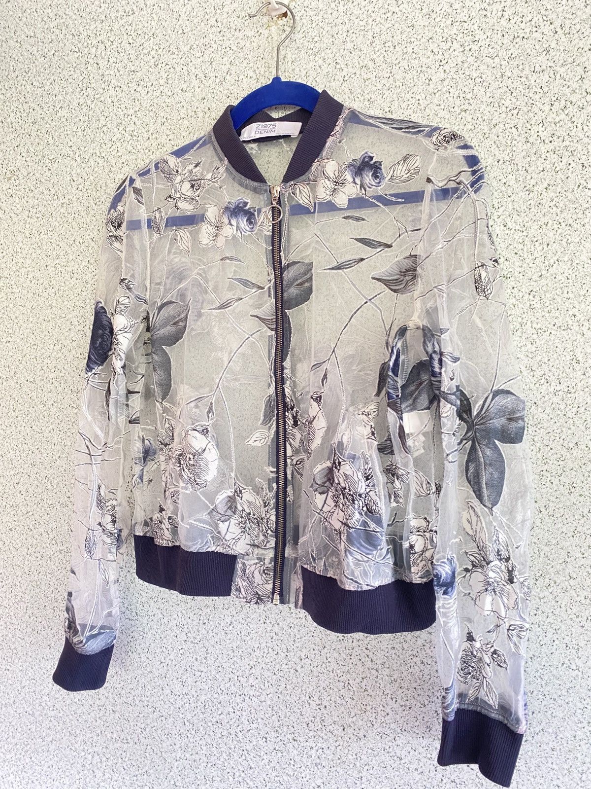 Zara Z1975 Zara Floral Mesh Bomber – Soft Grunge/Romantic Street Size S / US 4 / IT 40 - 2 Thumbnail