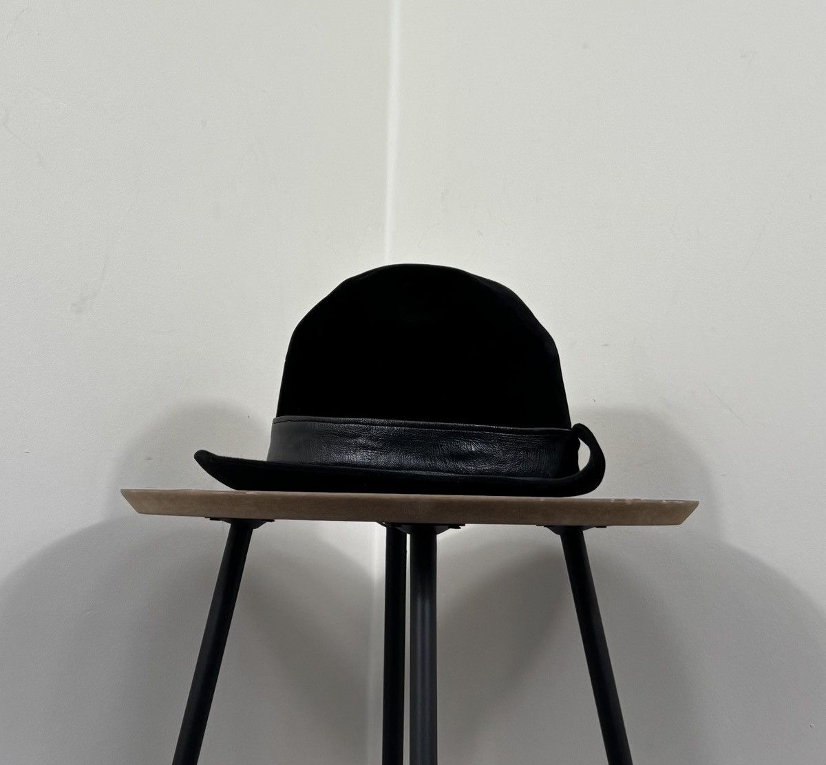 Other Vintage Huckel Alpha Men’s Black Velour Wool Felt Fedora Hat Size ONE SIZE - 10 Thumbnail