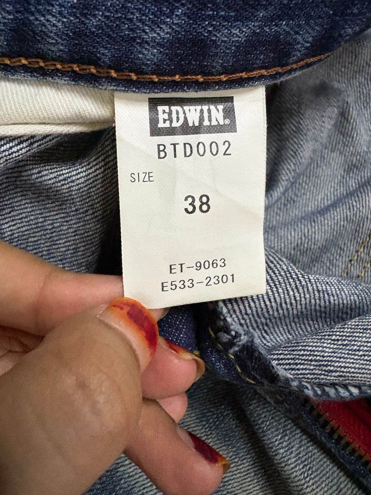 Edwin Vintage Edwin Blue Trip Mud Wash Baggy Jeans Size US 40 / EU 56 - 10 Thumbnail