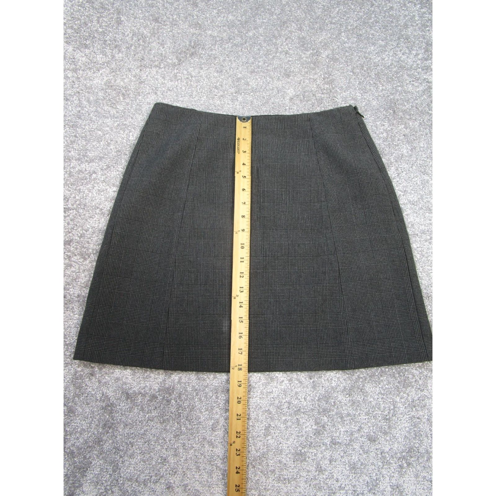 Vintage Babaton Skirt Womens 12 Gray Black Glen Check A Line Dress, Skirt, or Top? Size 34" / US 12 / IT 48 - 4 Thumbnail