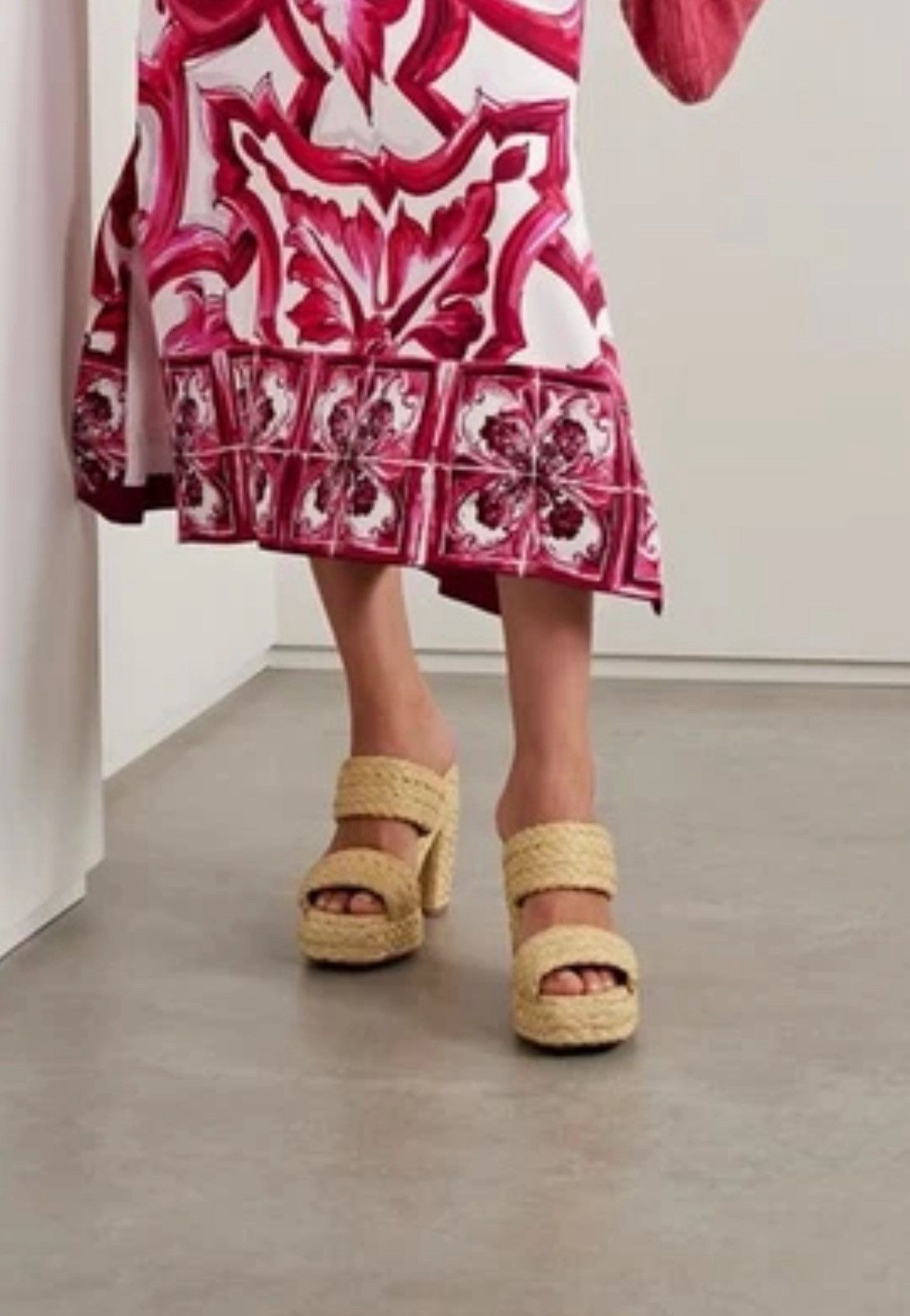 Bottega Veneta Bottega Veneta Trinity Weave Raffia Platform Sandals size 38 Size US 8 / IT 38 - 3 Thumbnail