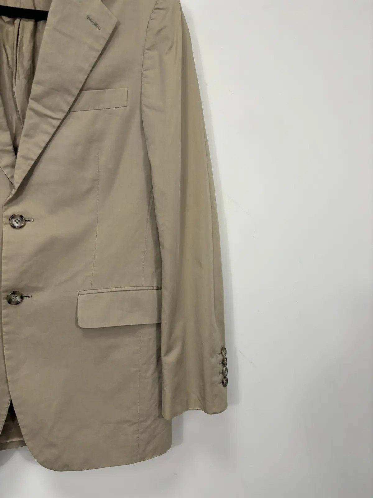 Prada × Vintage Prada Men's Cotton 2-Buttons Classic Formal Blazer Jacket Size 44R - 5 Thumbnail