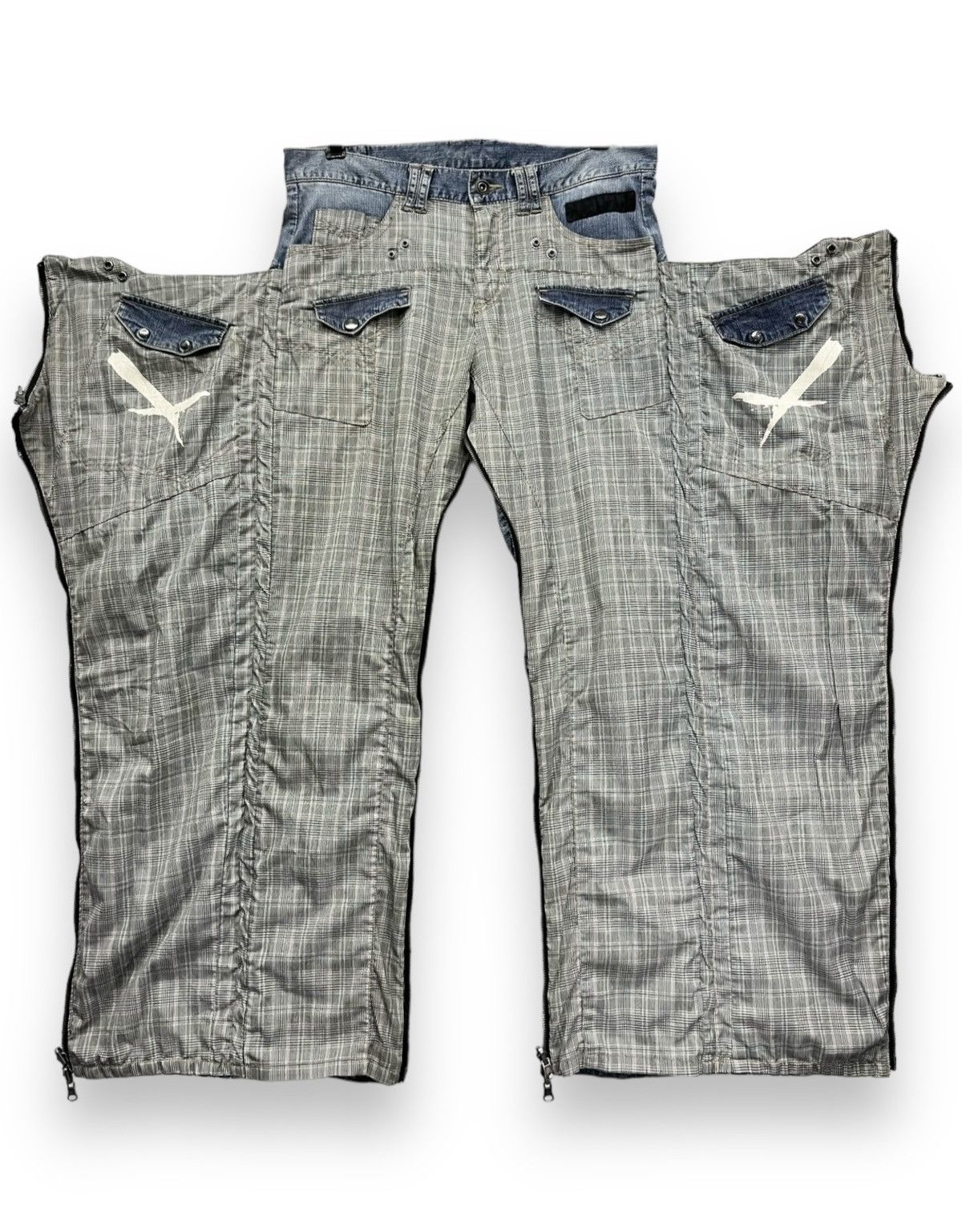 Grailed PPFM EASTERN ROCK ANARCHY DENIM Punk Zipper Reversible Denim Size US 31 - 4 Thumbnail