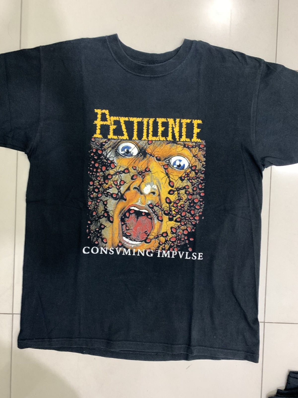 Band Tees Vintage Pestilence Consuming impulse death metal tee Size US L / EU 52-54 / 3 - 1 Thumbnail