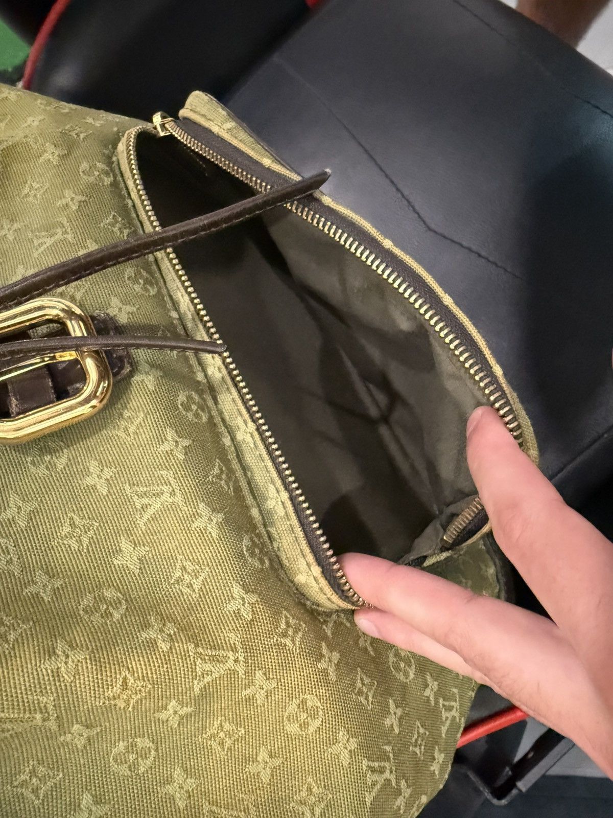 Louis Vuitton Louis Vuitton Mini Lin Monogram Montsouris Backpack Size ONE SIZE - 8 Thumbnail