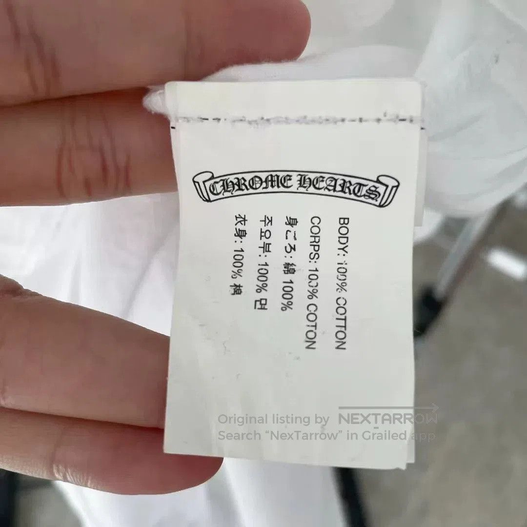 Chrome Hearts Chrome Hearts White Cross Scroll Short Sleeve. Size US S / EU 44-46 / 1 - 7 Thumbnail