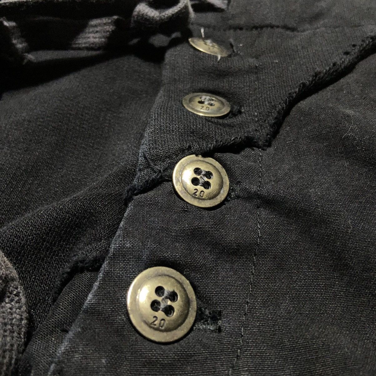 Greg Lauren SS17 Greg Lauren - Black Fleece/Tent Slim Cargo Lounge Pants Size US 36 / EU 52 - 6 Thumbnail