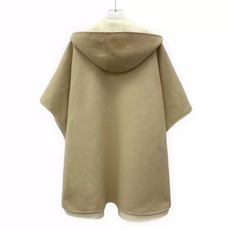 Loro Piana Loro Piana Brown cashmere hooded double-sided cloak coat 25 Size S / US 4 / IT 40 - 2 Thumbnail
