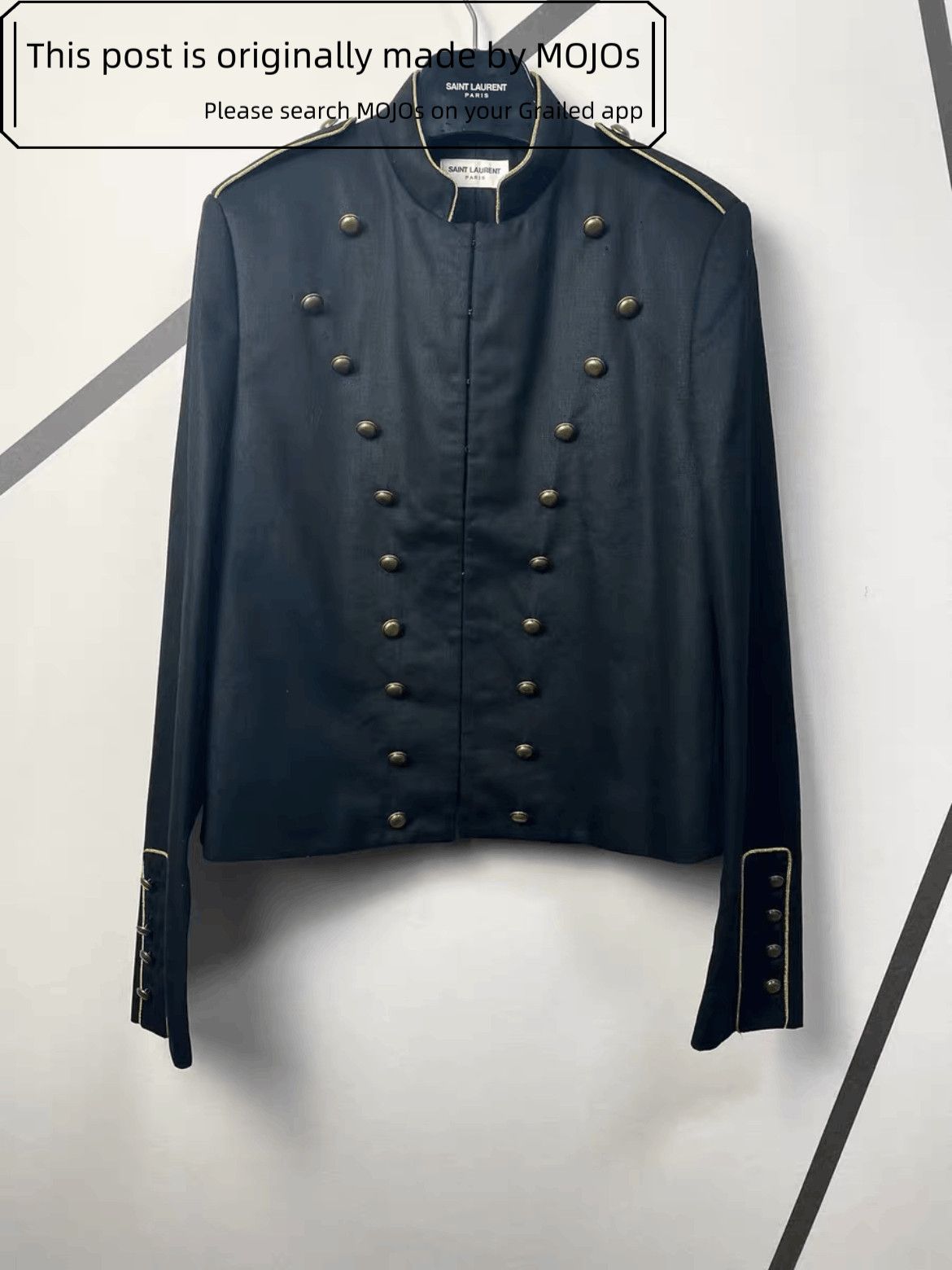 Saint Laurent Paris Sz 48 Saint Laurent Paris 16SS Military Golden Line Jacket Size US M / EU 48-50 / 2 - 2 Thumbnail